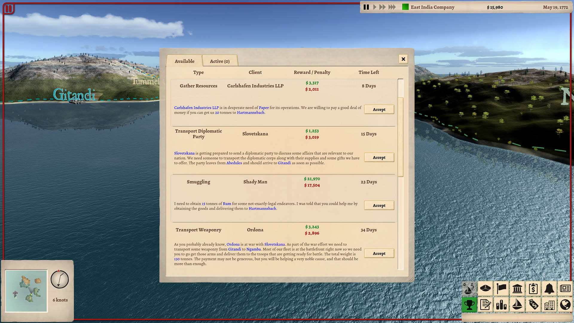 Screenshot for Winds of Trade