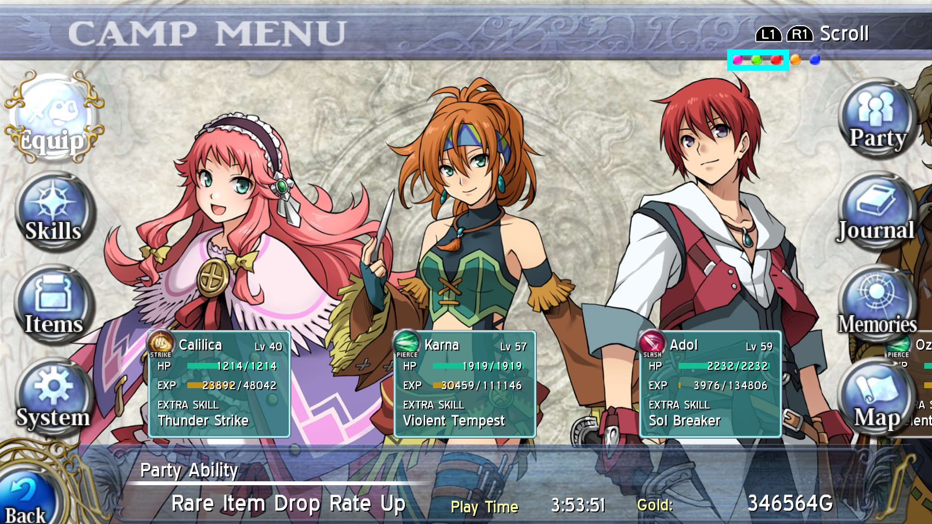 Screenshot for Ys: Memories of Celceta