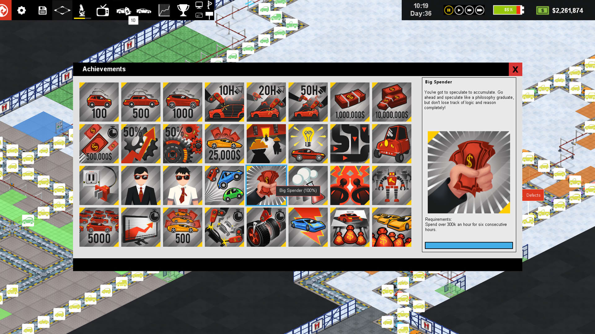 Screenshot for Production Line