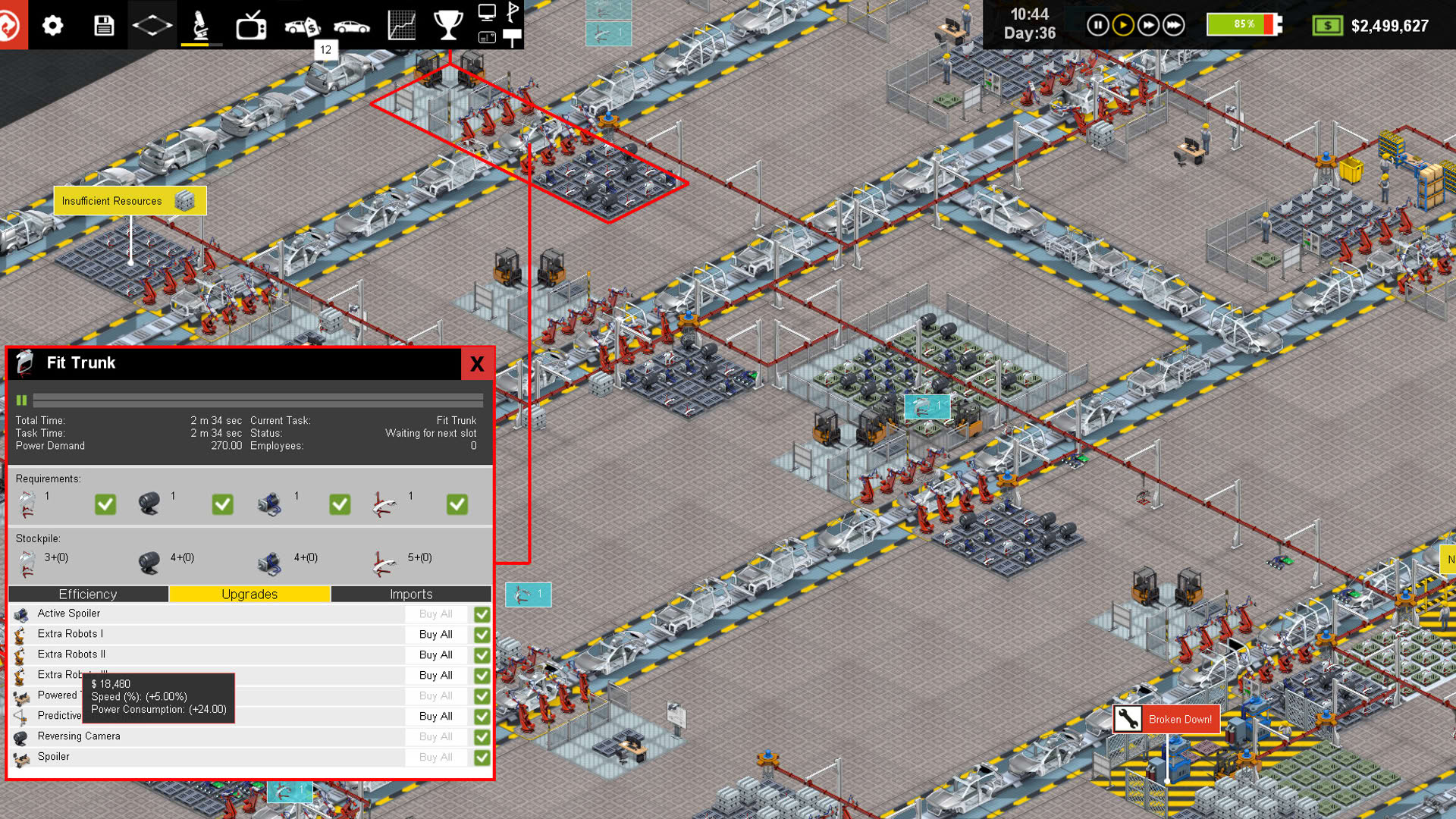 Screenshot for Production Line