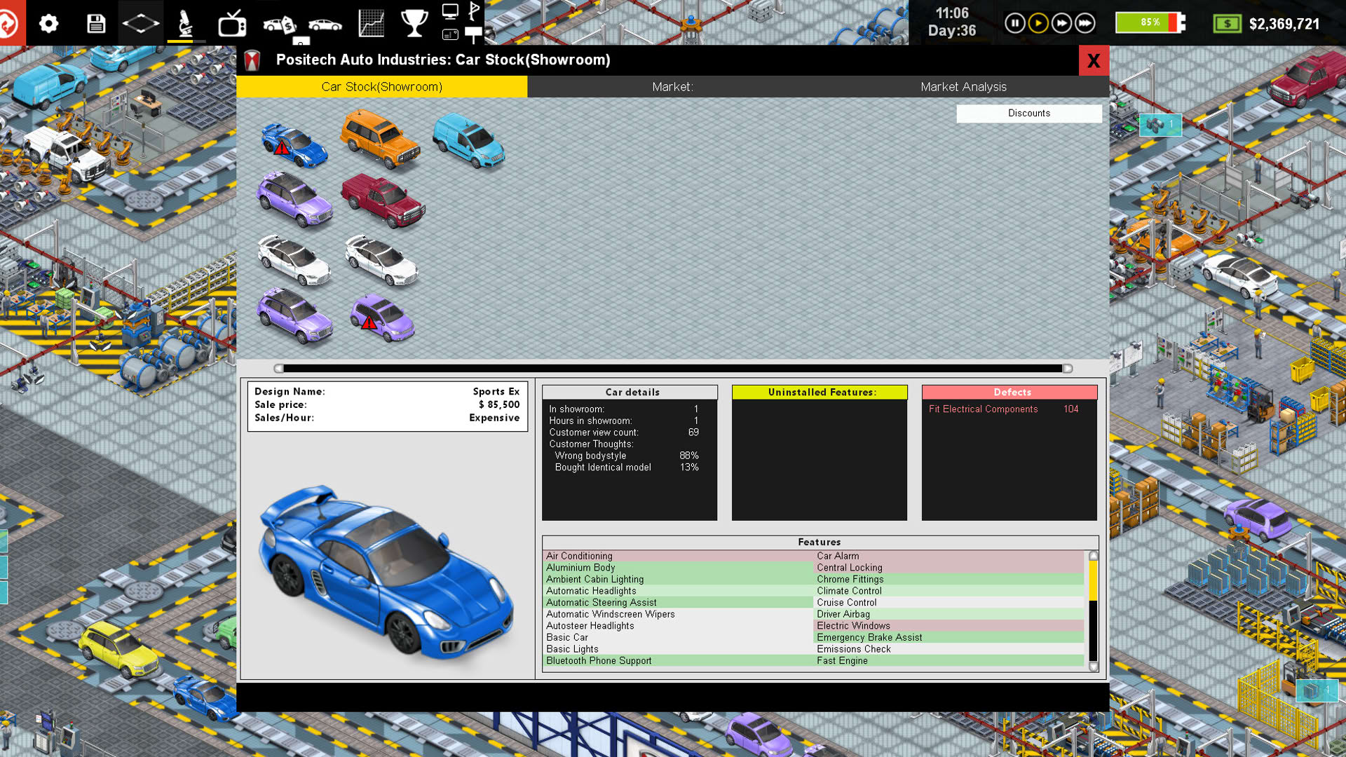 Screenshot for Production Line
