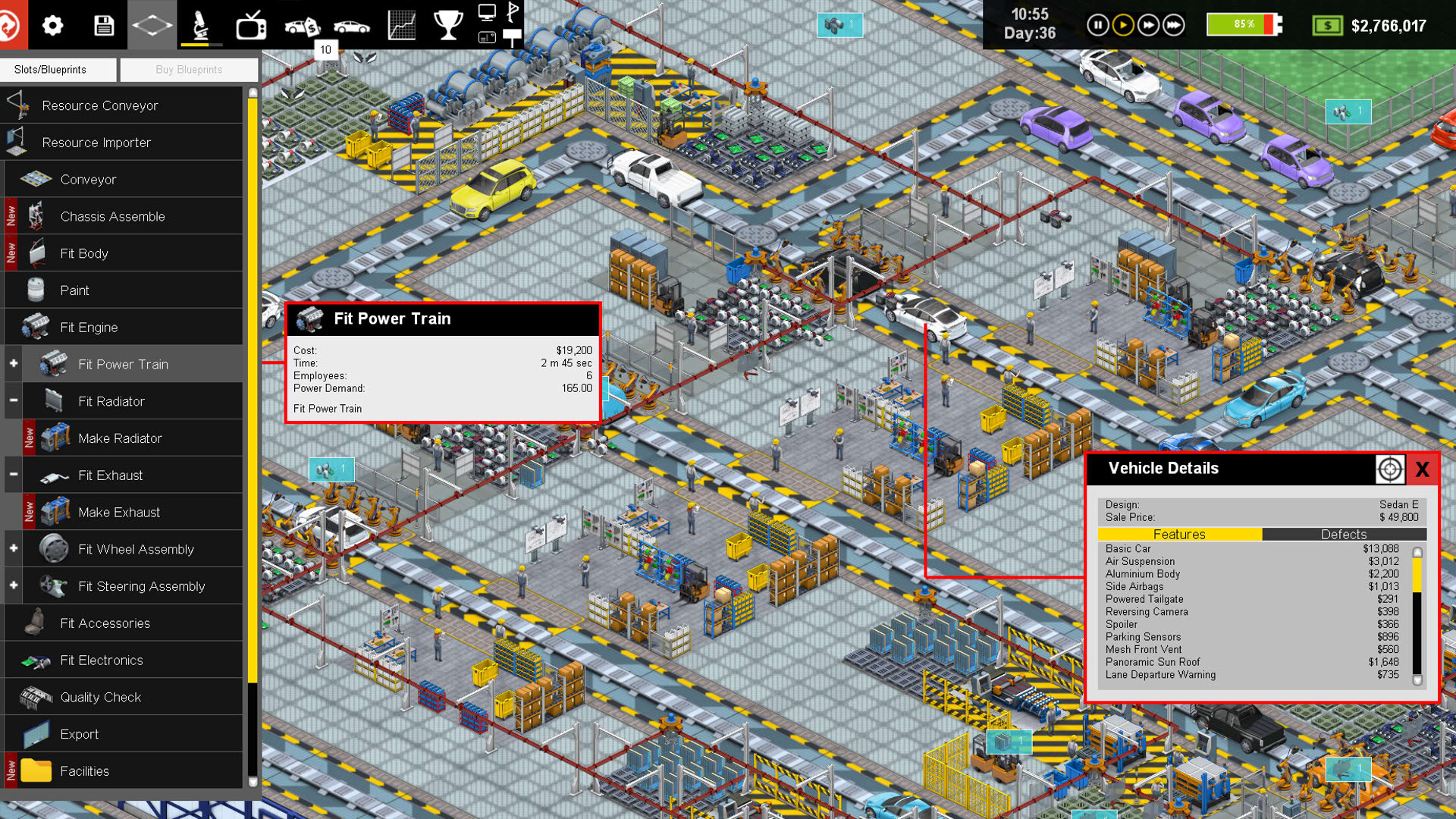 Screenshot for Production Line