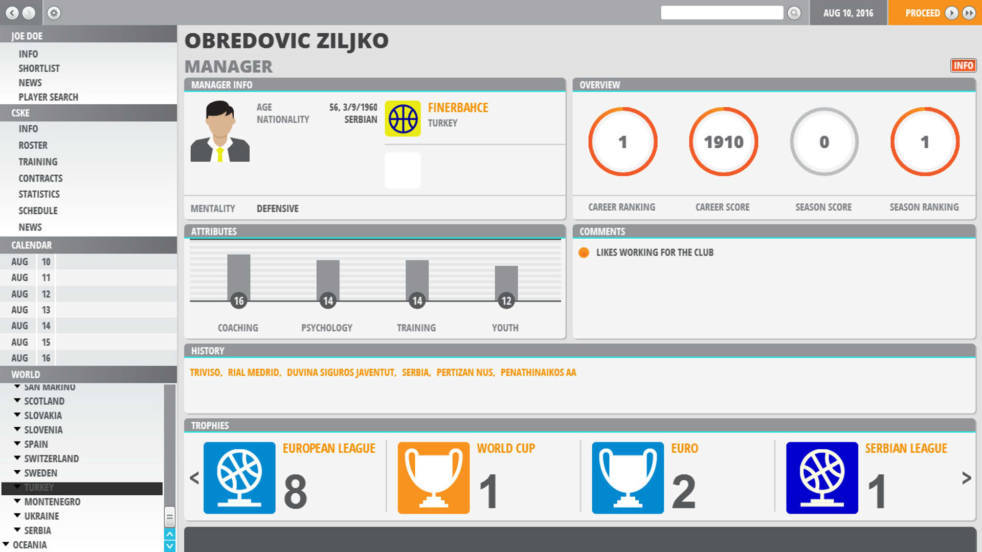 Screenshot for World Basketball Manager 2