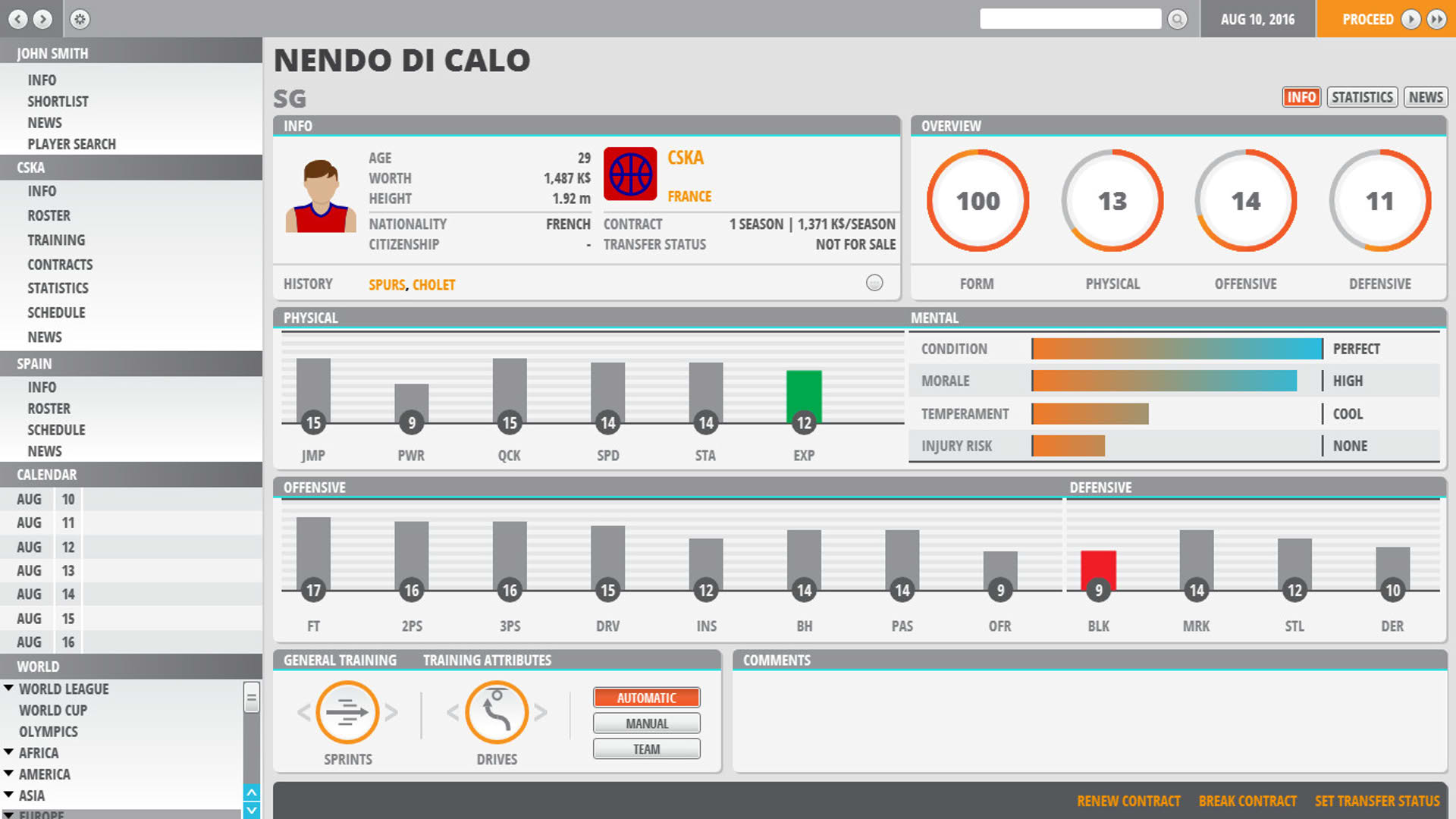 Screenshot for World Basketball Manager 2