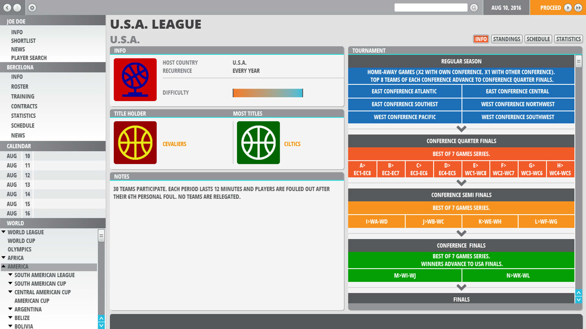Screenshot for World Basketball Manager 2