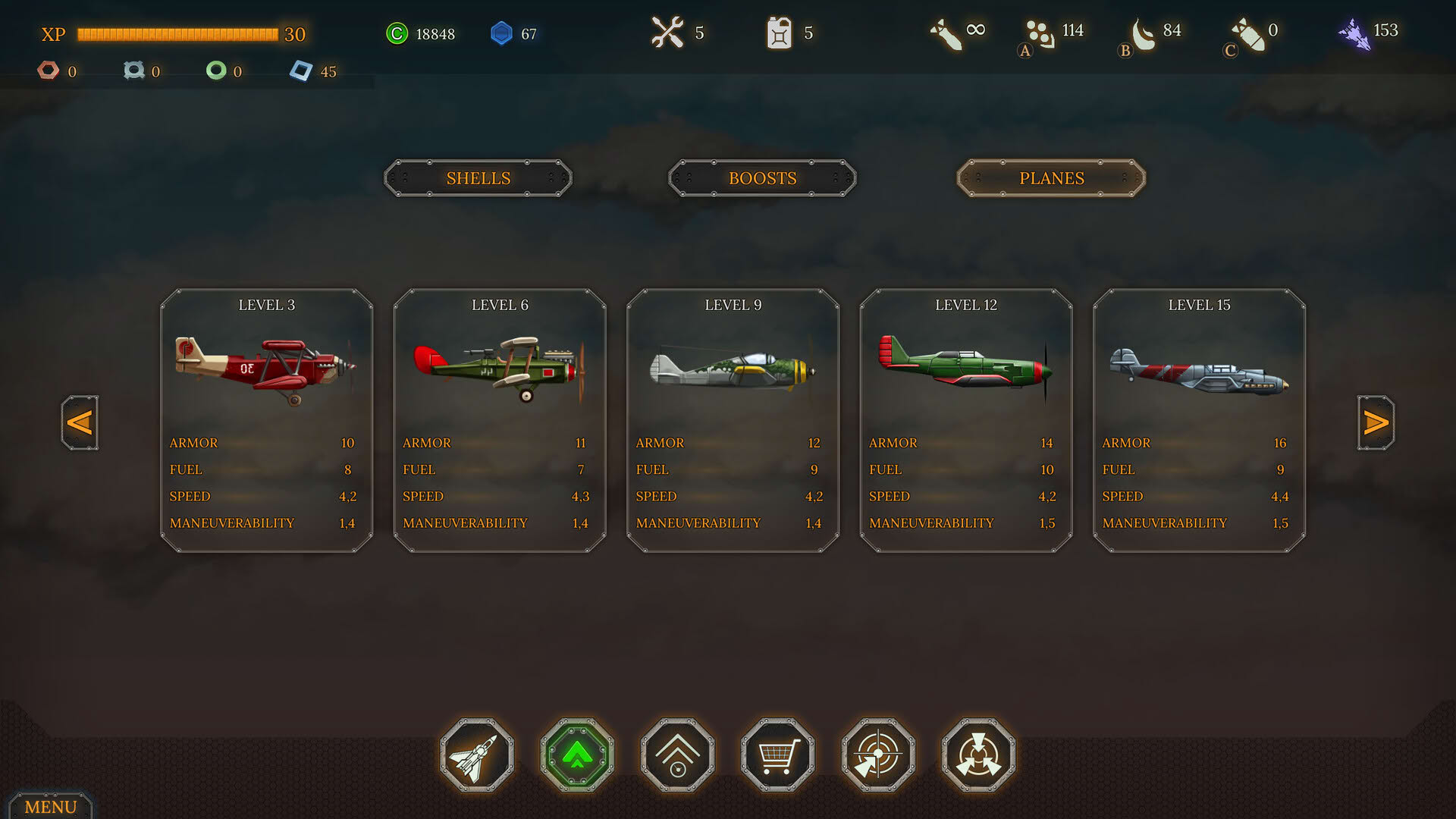 Screenshot for Aircraft Evolution