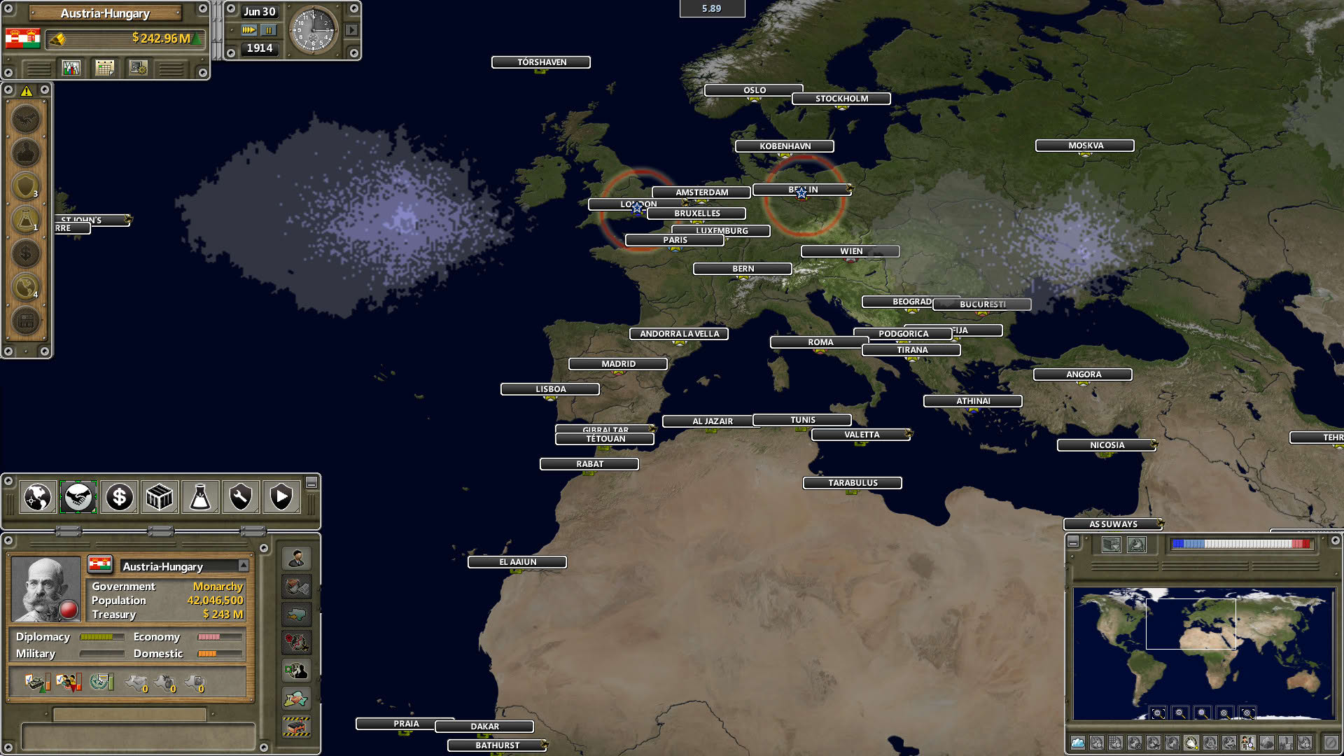 Screenshot for Supreme Ruler the Great War