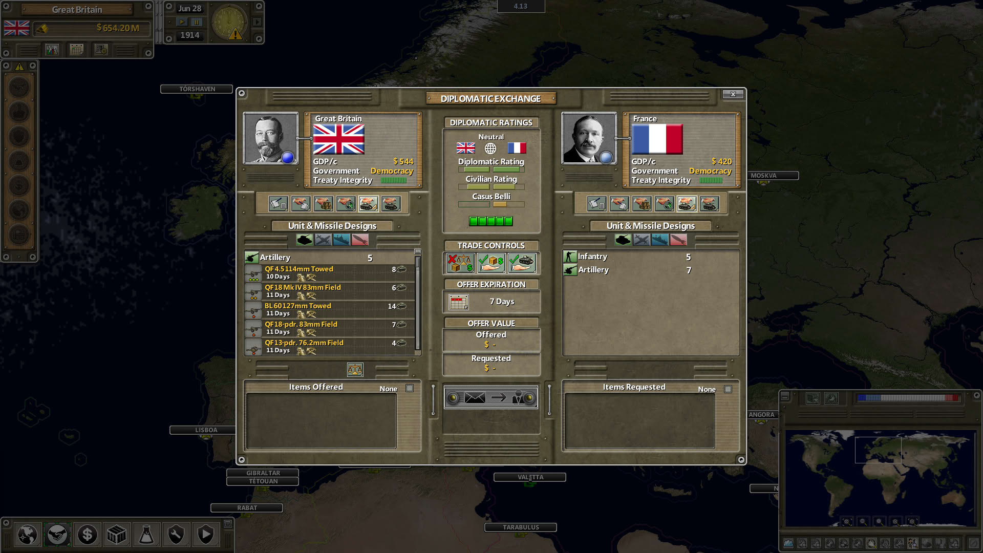 Screenshot for Supreme Ruler the Great War