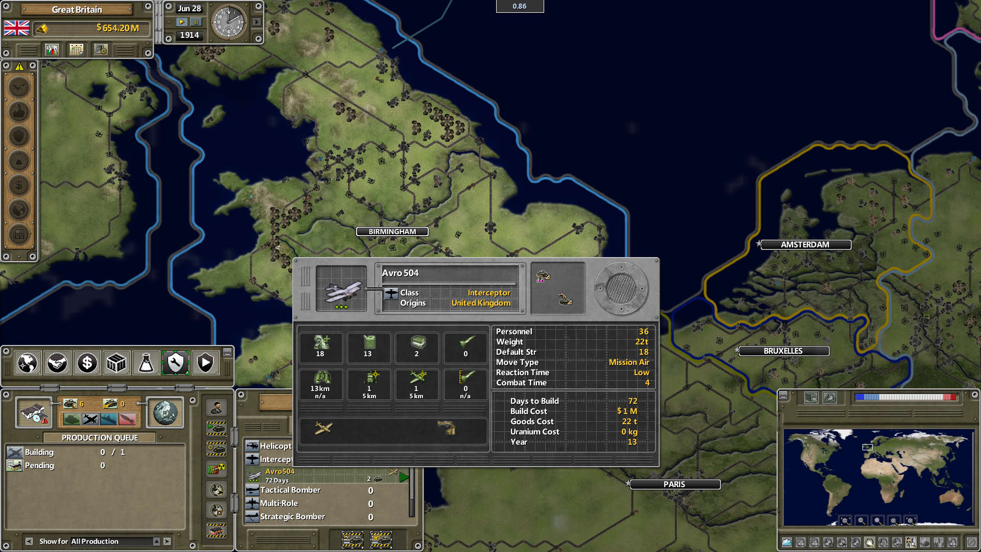 Screenshot for Supreme Ruler the Great War