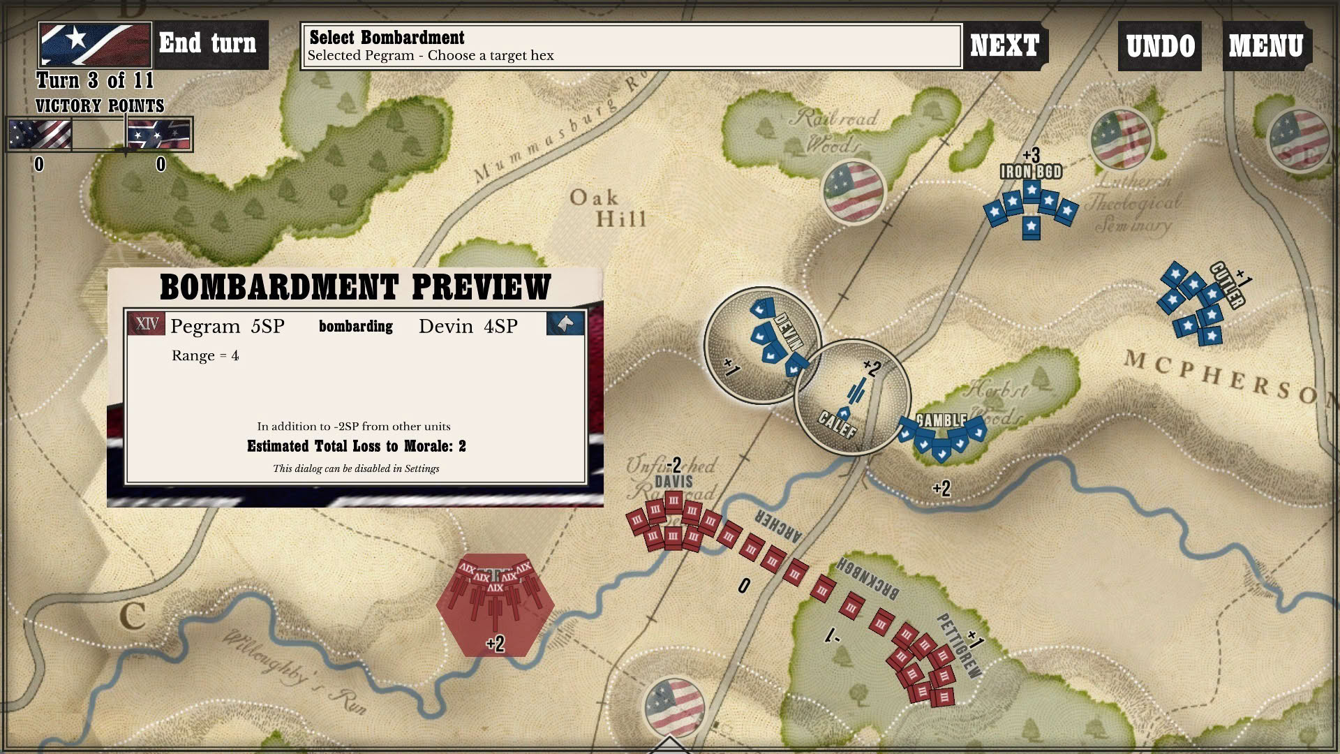 Screenshot for Gettysburg: the Tide Turns