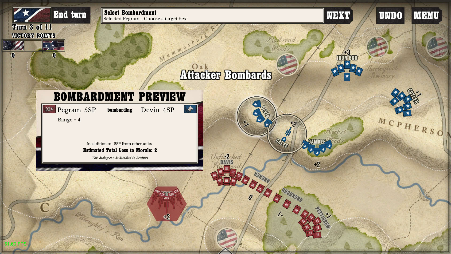 Screenshot for Gettysburg: the Tide Turns