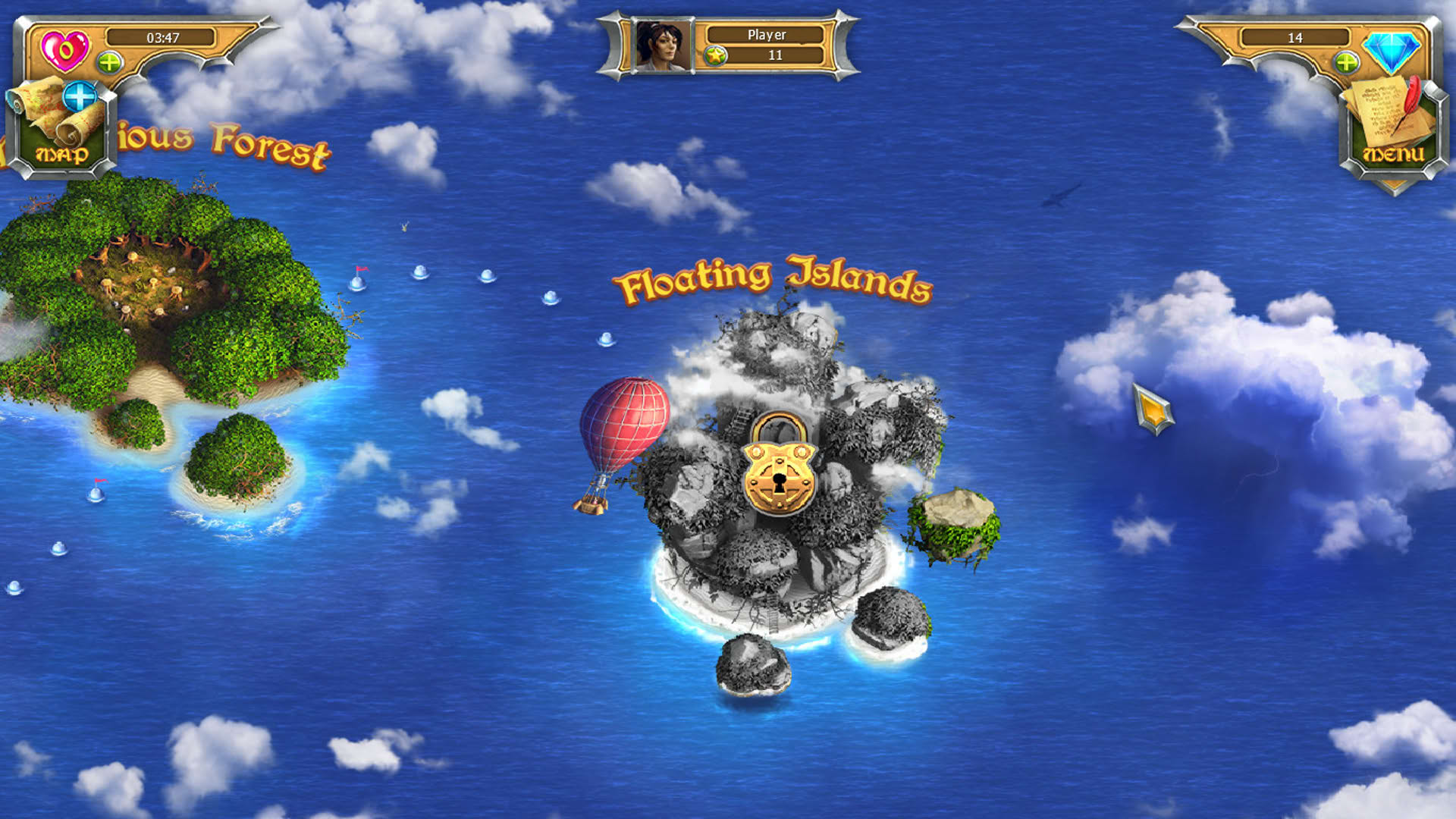 Screenshot for Mystic Journey: Tri Peaks Solitaire