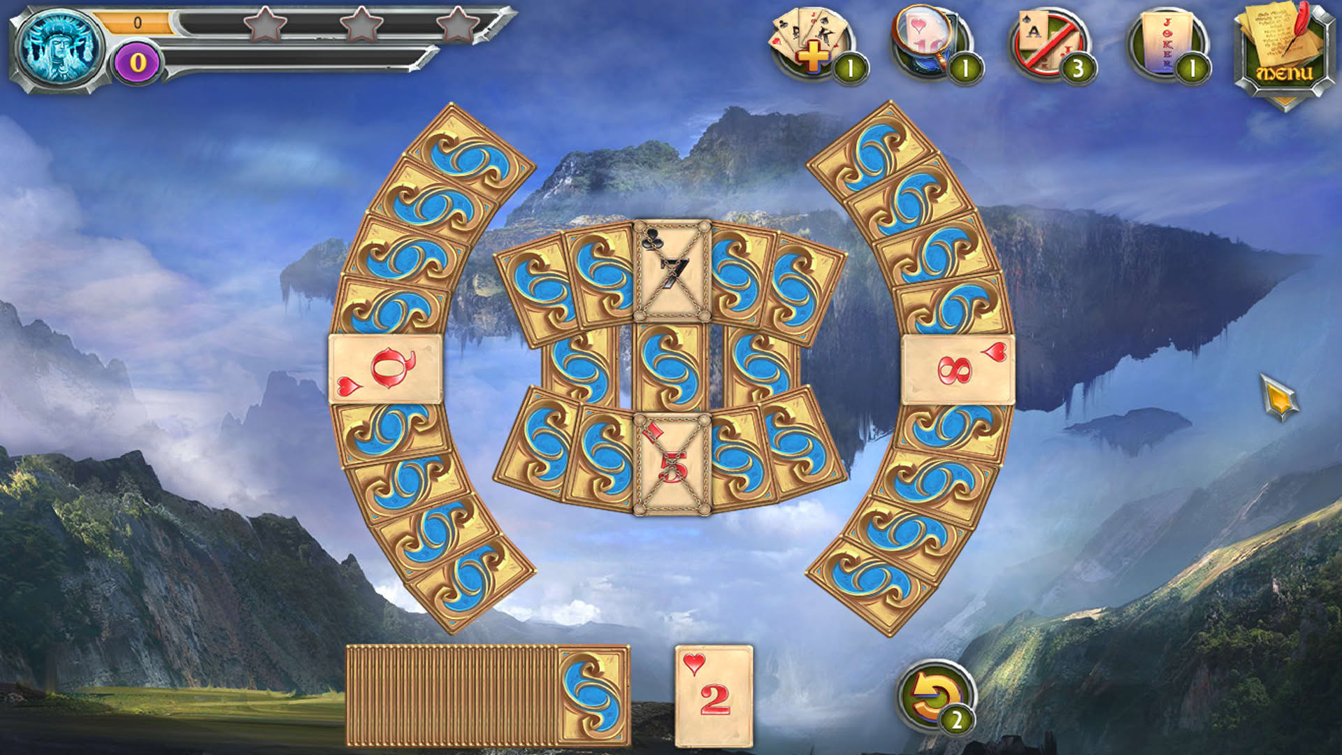 Screenshot for Mystic Journey: Tri Peaks Solitaire