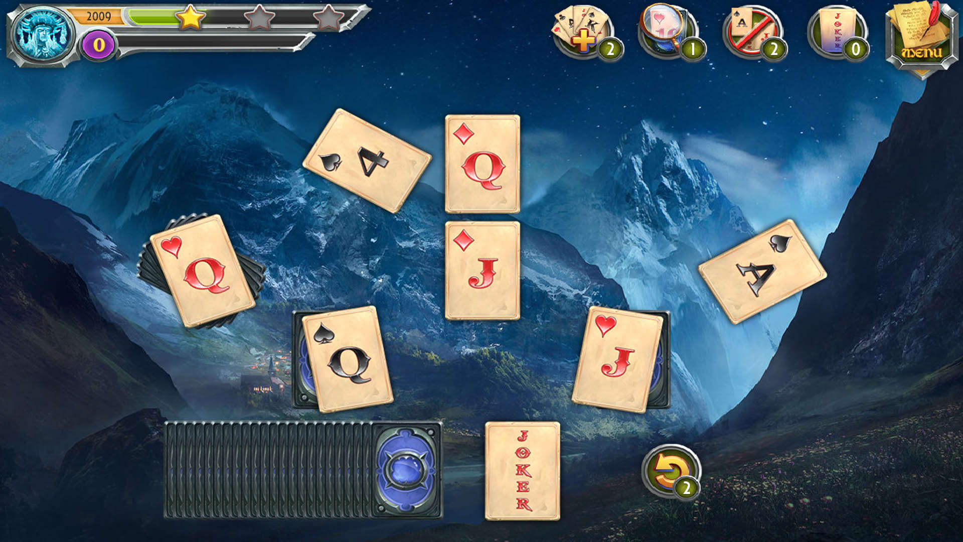 Screenshot for Mystic Journey: Tri Peaks Solitaire