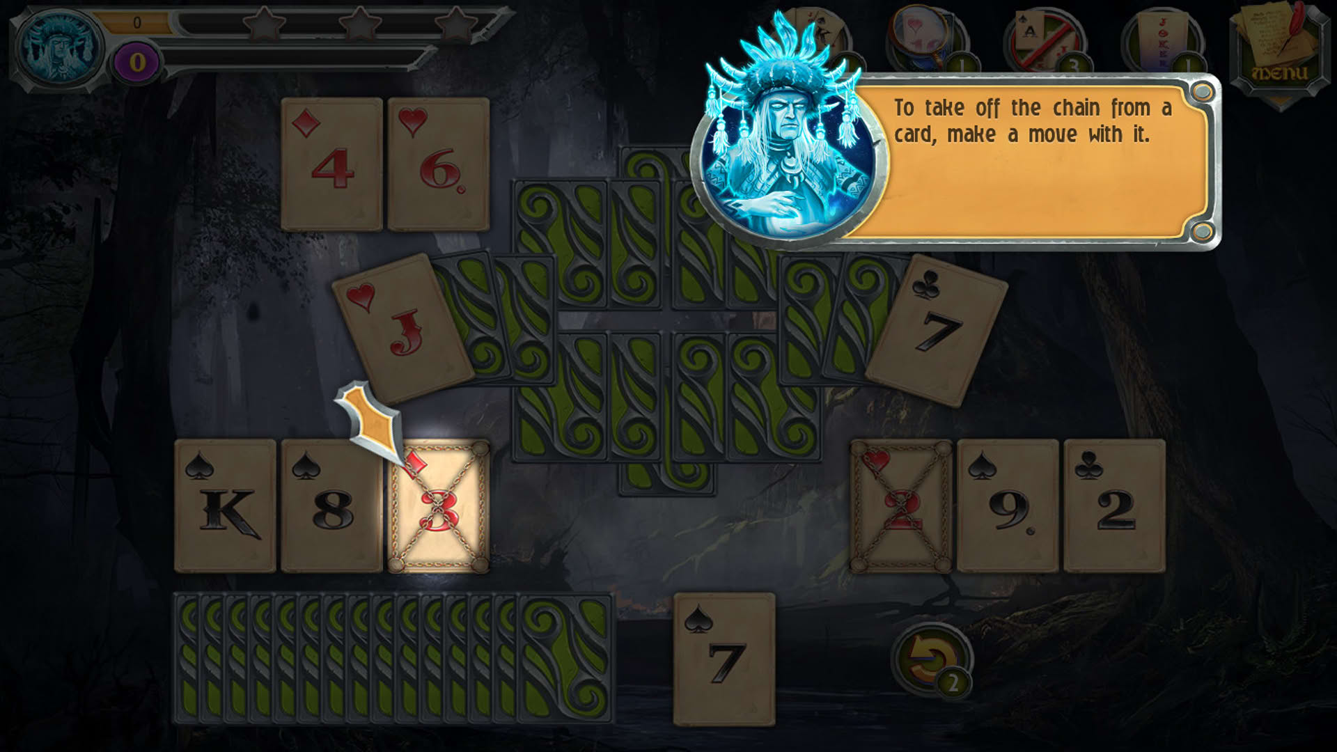 Screenshot for Mystic Journey: Tri Peaks Solitaire