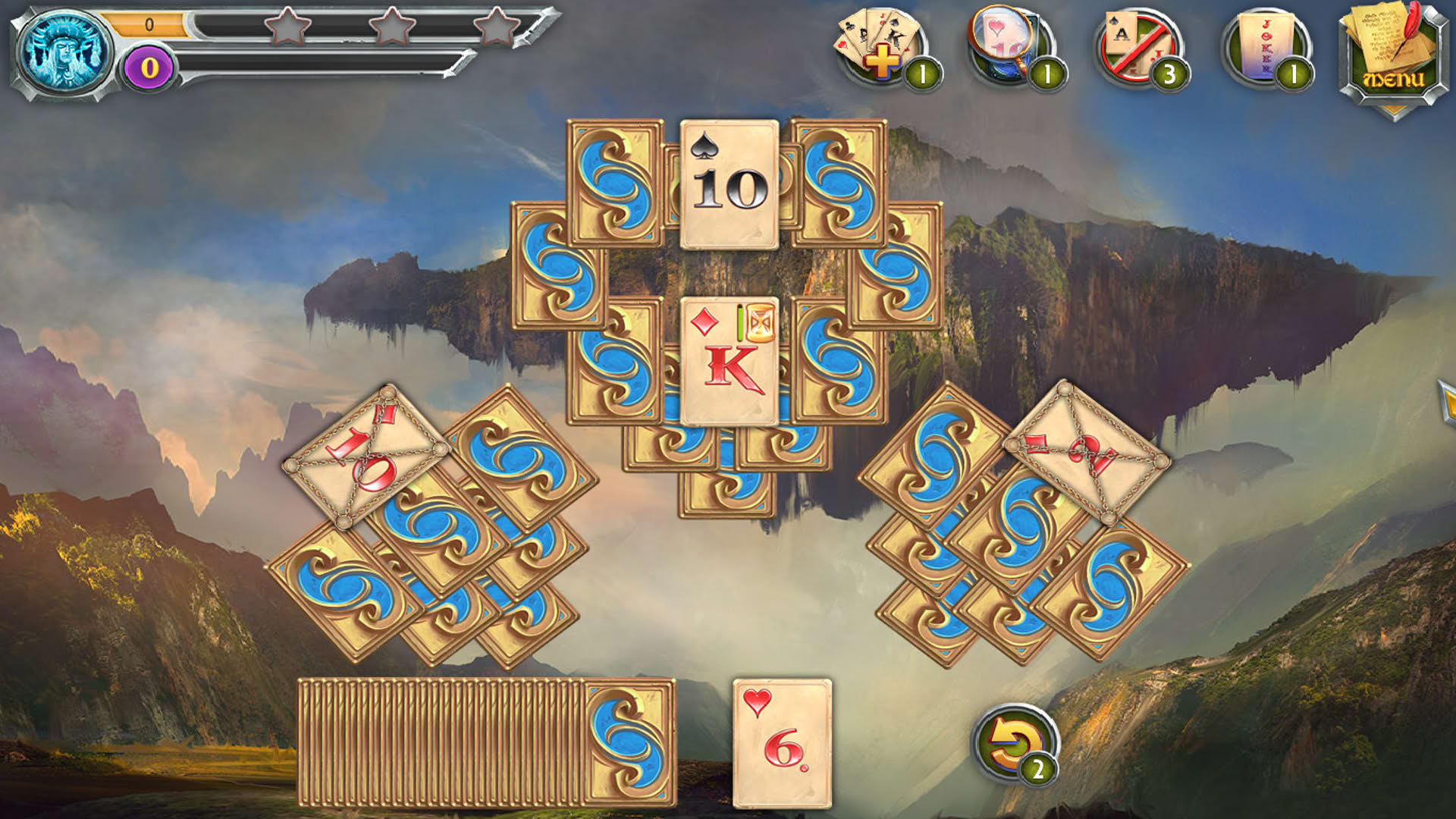 Screenshot for Mystic Journey: Tri Peaks Solitaire