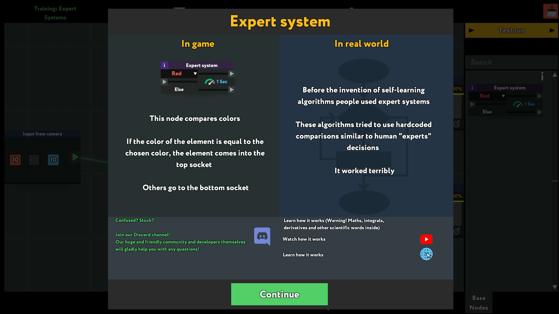 Screenshot for while True: learn()