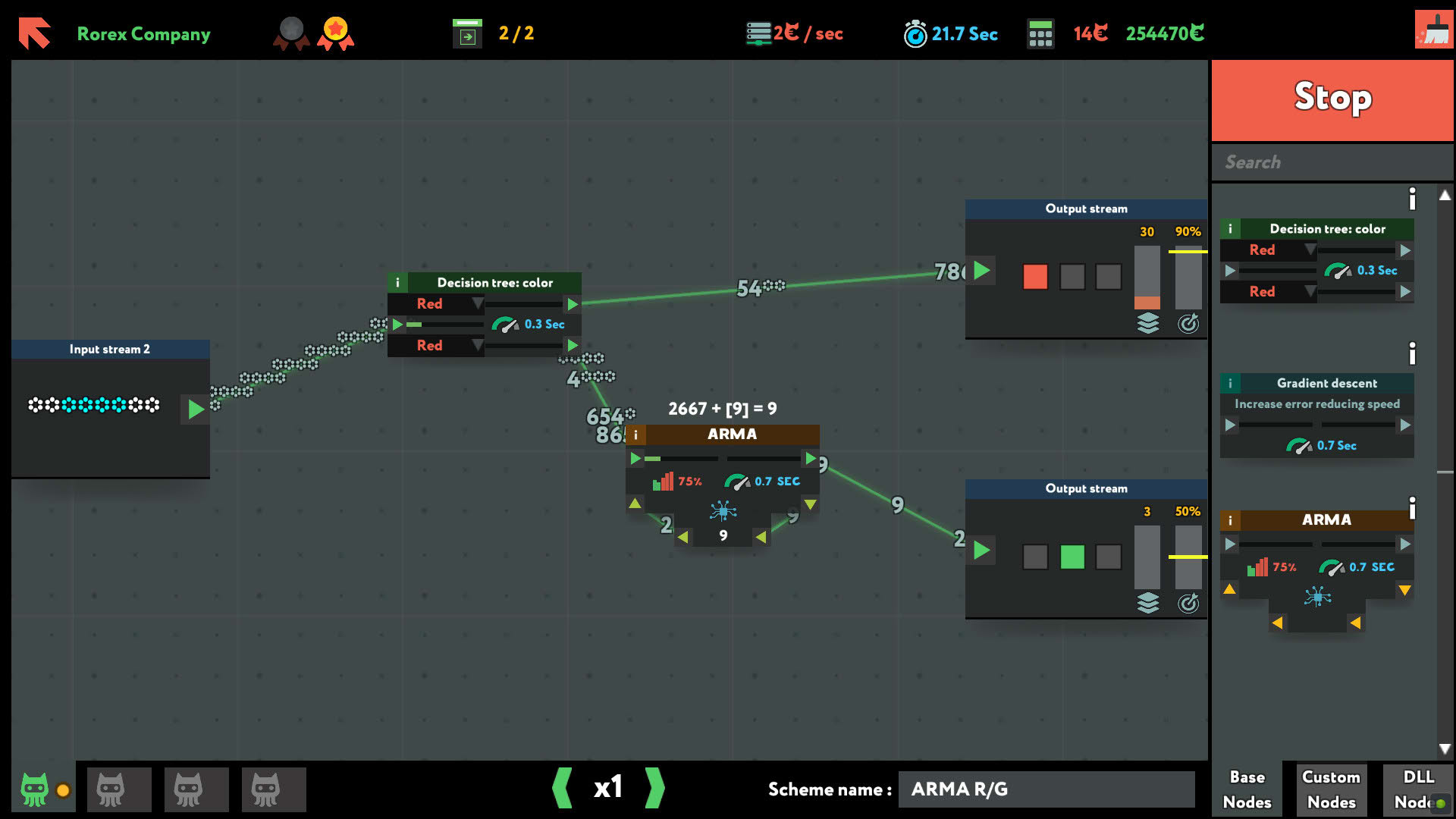 Screenshot for while True: learn()