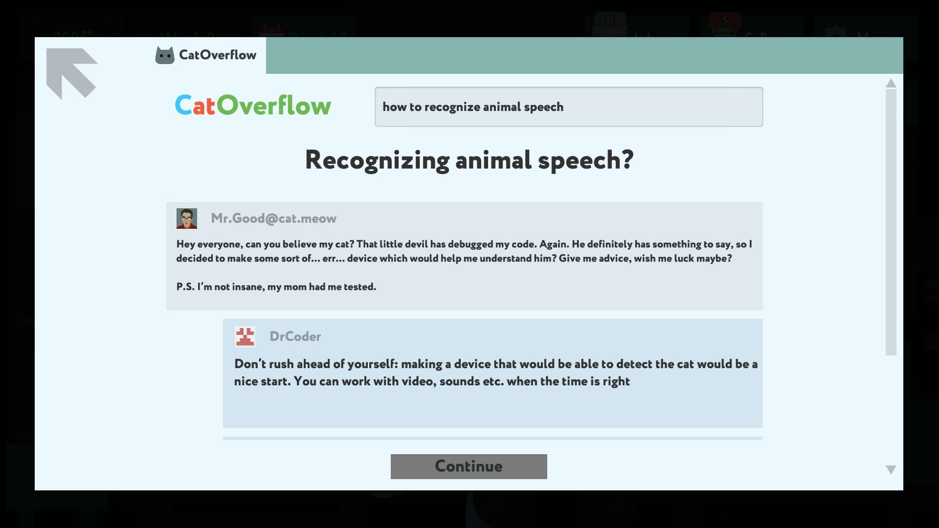 Screenshot for while True: learn()