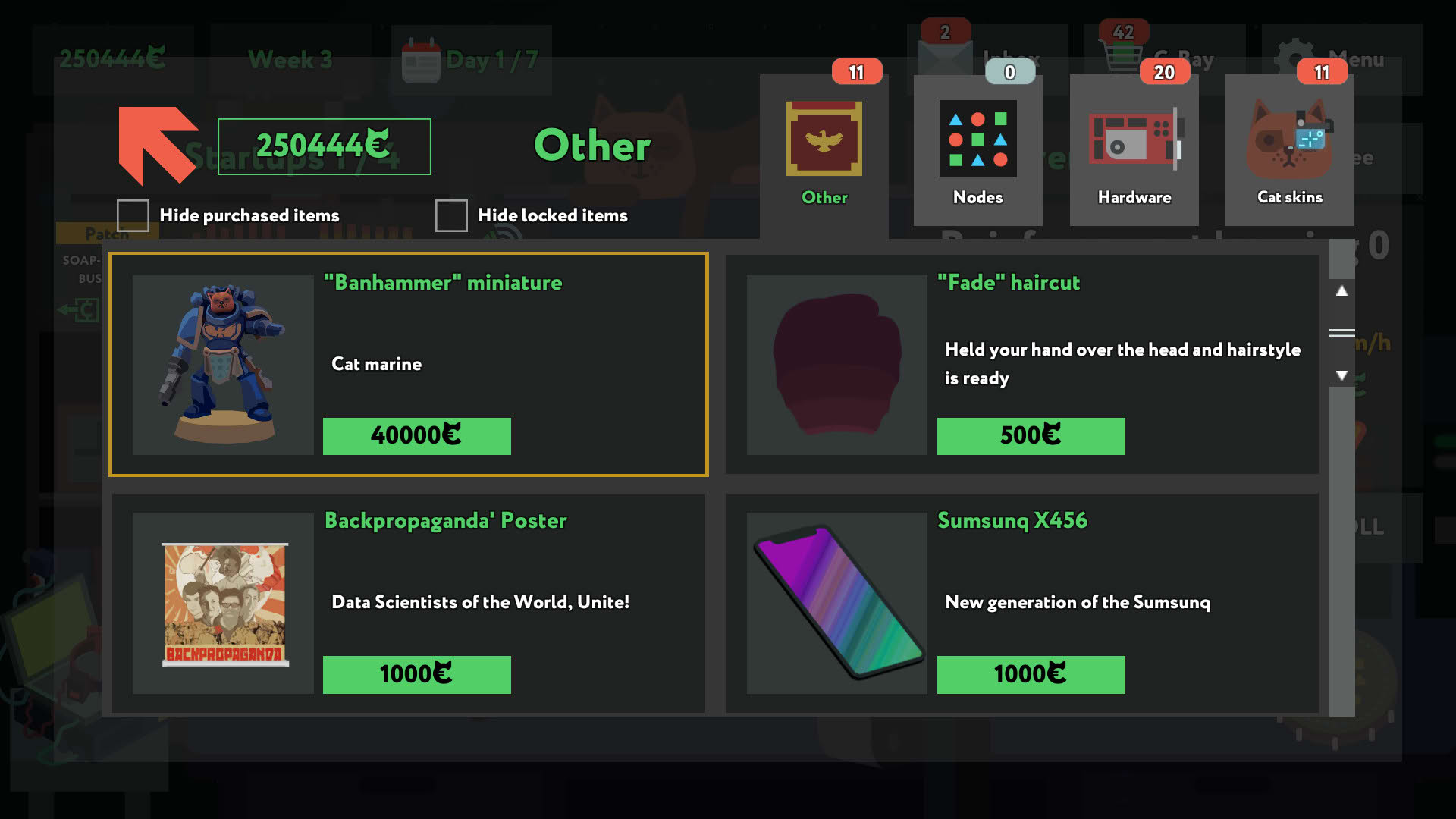 Screenshot for while True: learn()