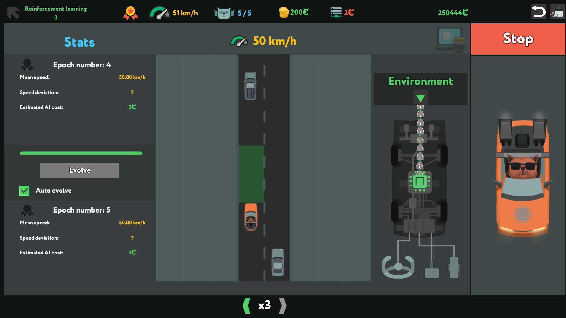 Screenshot for while True: learn()