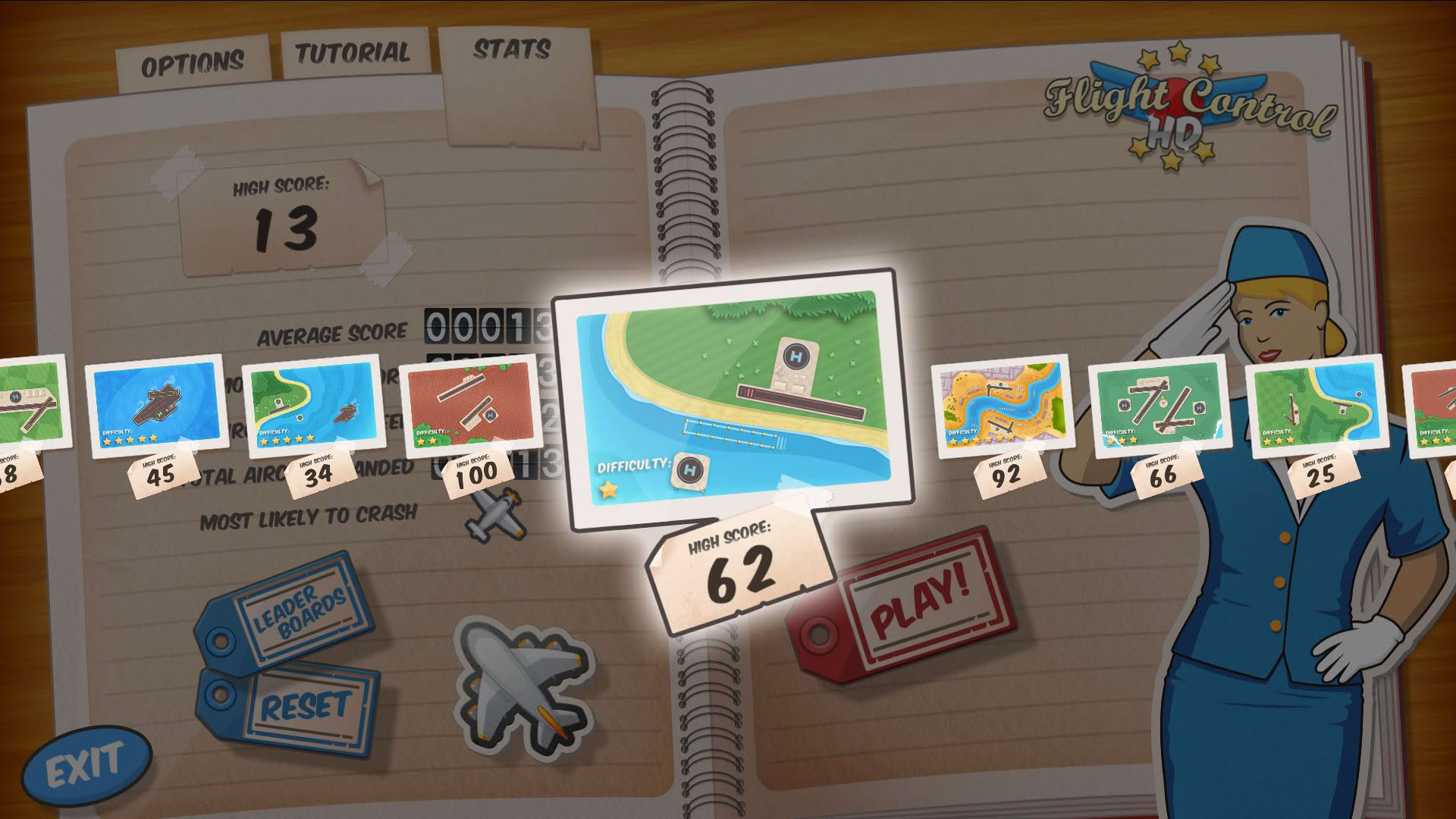 Screenshot for Flight Control HD
