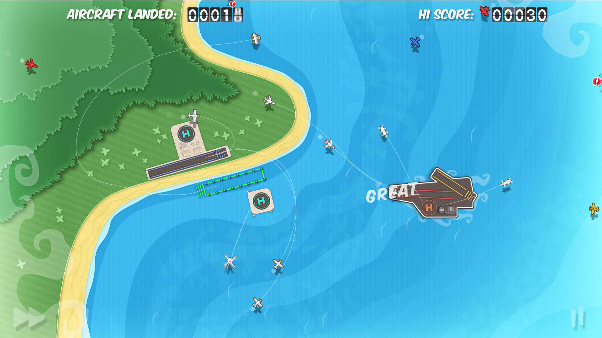 Screenshot for Flight Control HD