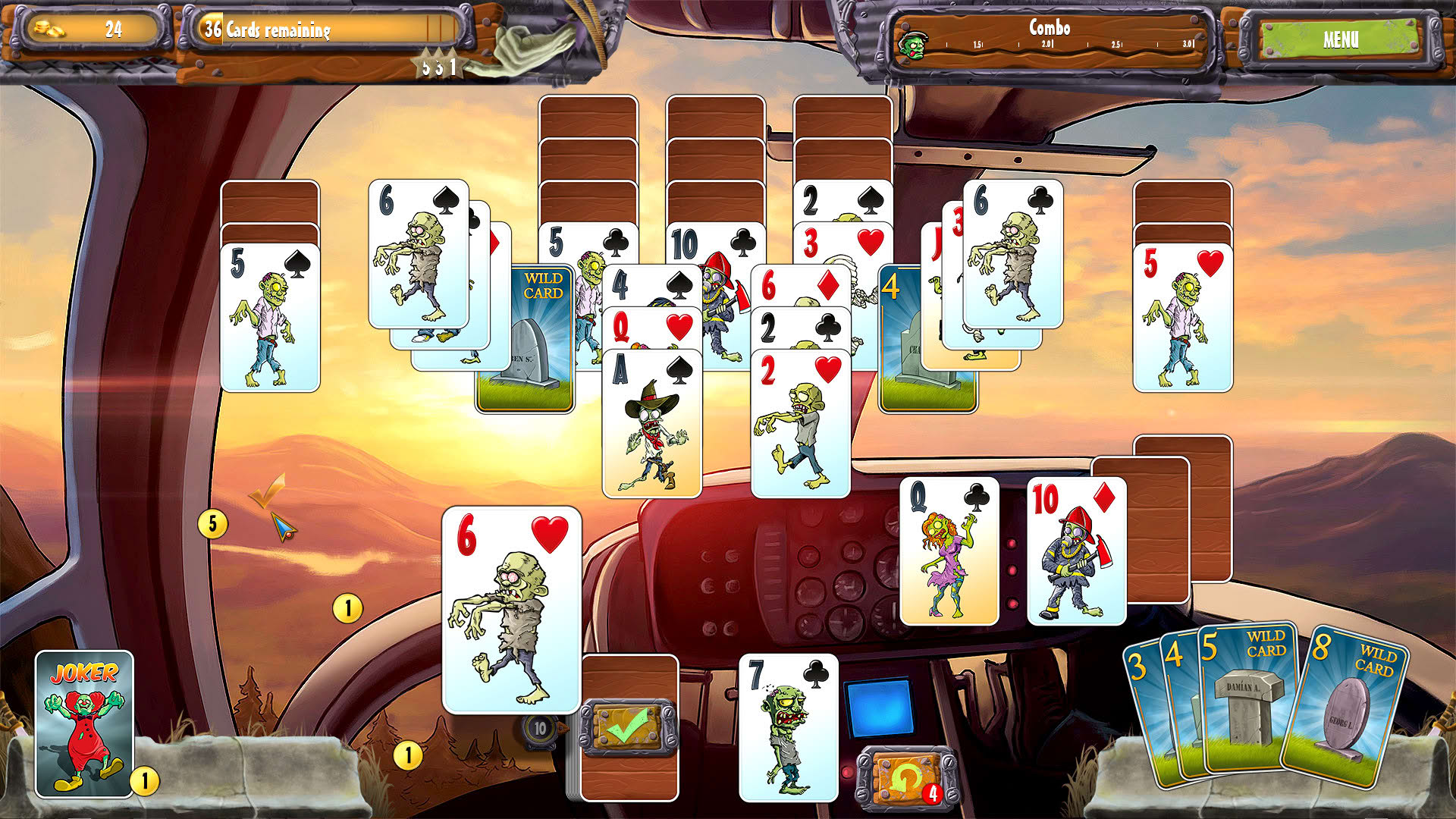 Screenshot for Zombie Solitaire 2 Chapter 1