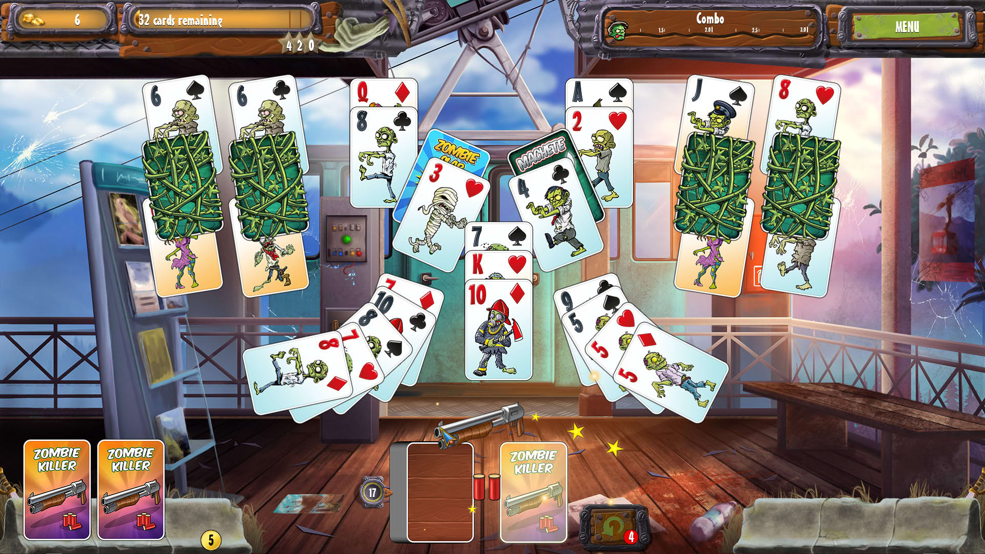 Screenshot for Zombie Solitaire 2 Chapter 2
