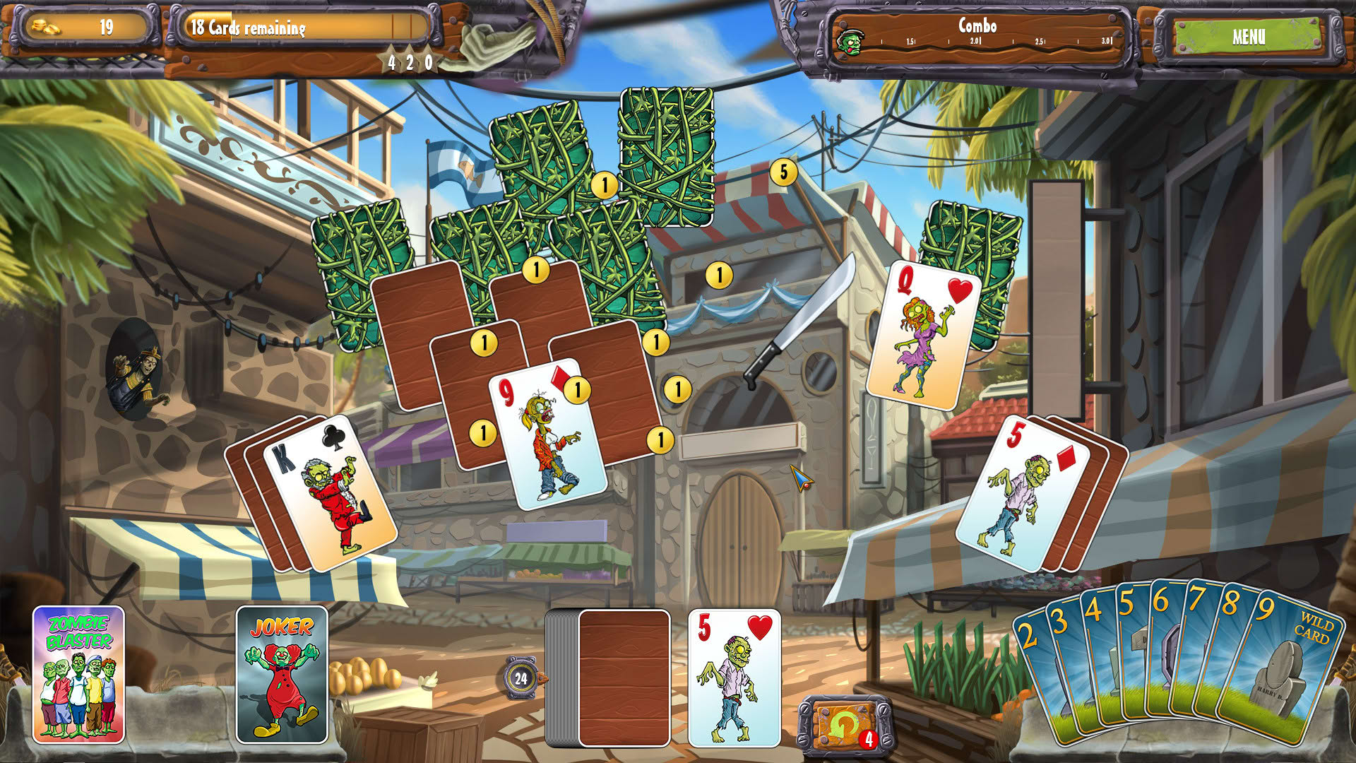Screenshot for Zombie Solitaire 2 Chapter 3