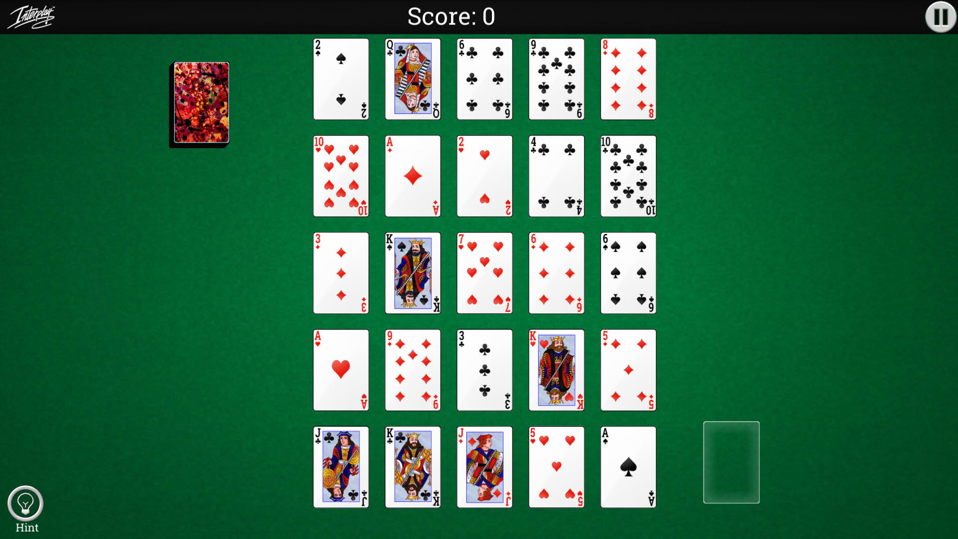Screenshot for Interplay Solitaire