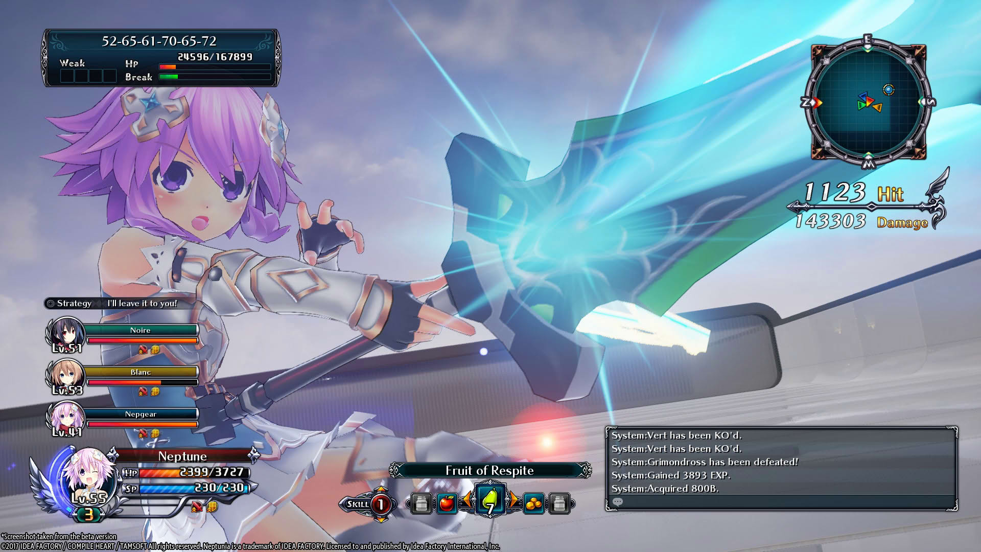 Screenshot for Cyberdimension Neptunia: 4 Goddesses Online