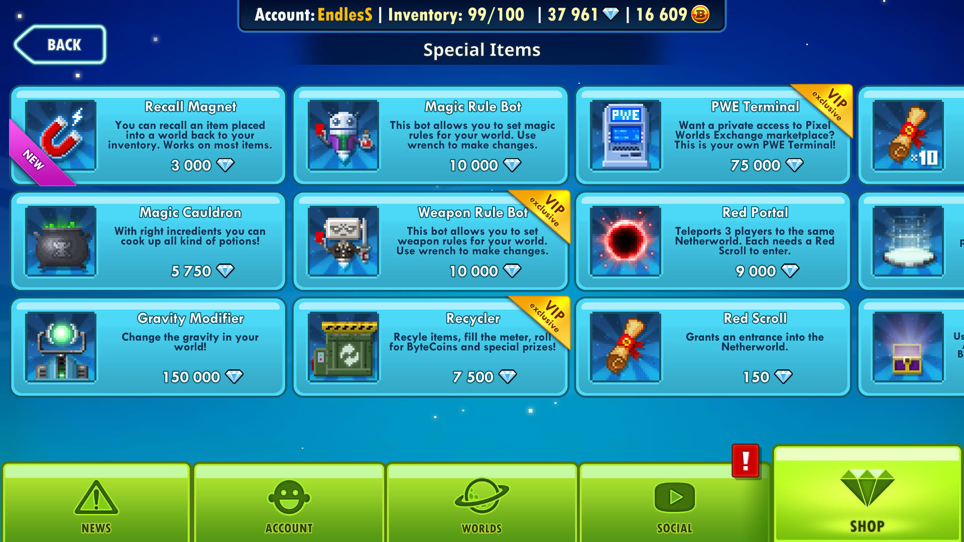 Screenshot for Pixel Worlds