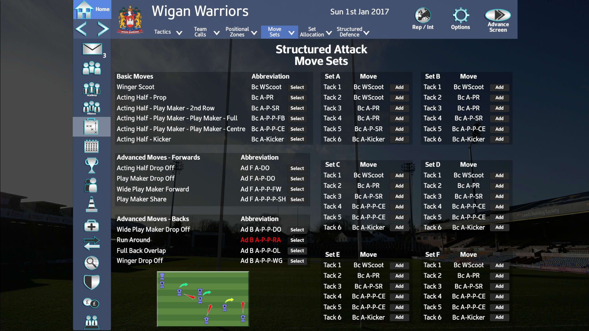 Screenshot for Rugby League Team Manager 2018