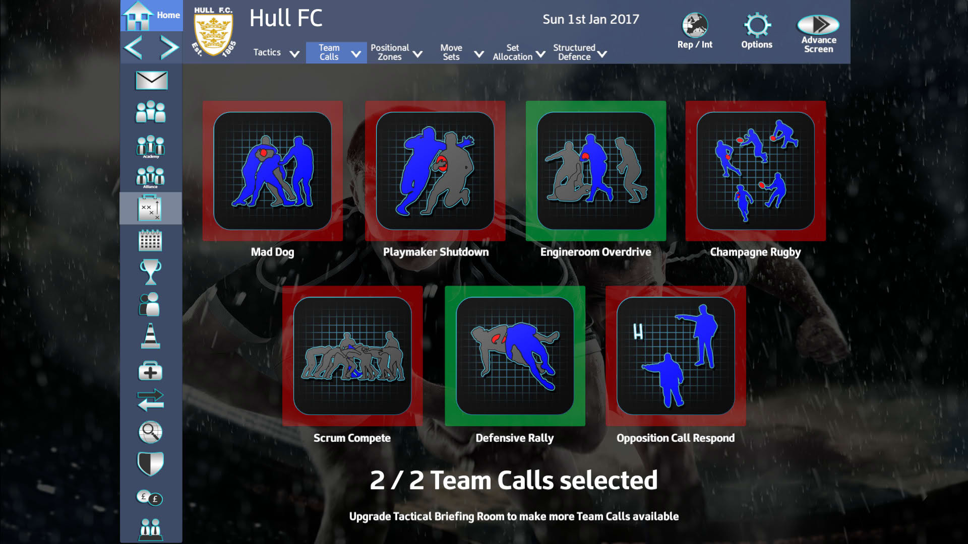 Screenshot for Rugby League Team Manager 2018