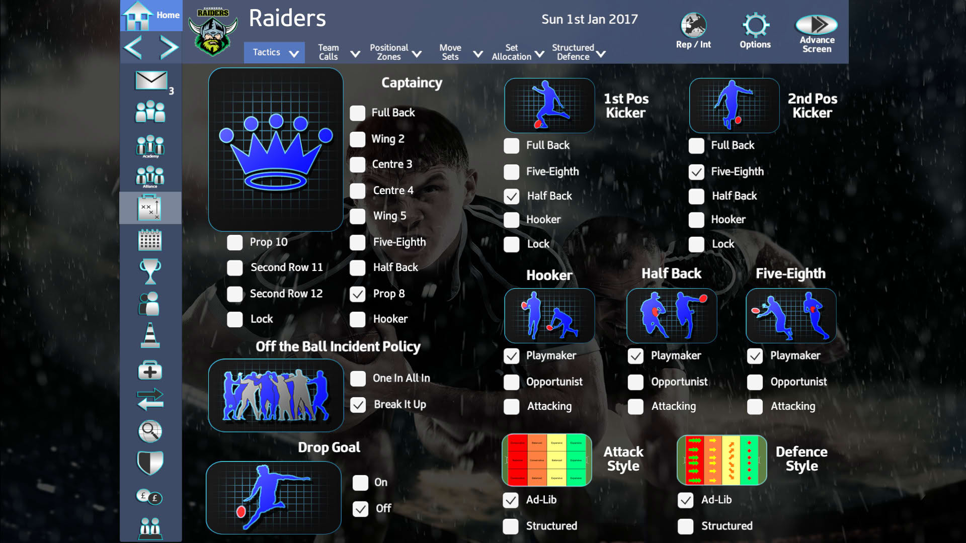 Screenshot for Rugby League Team Manager 2018