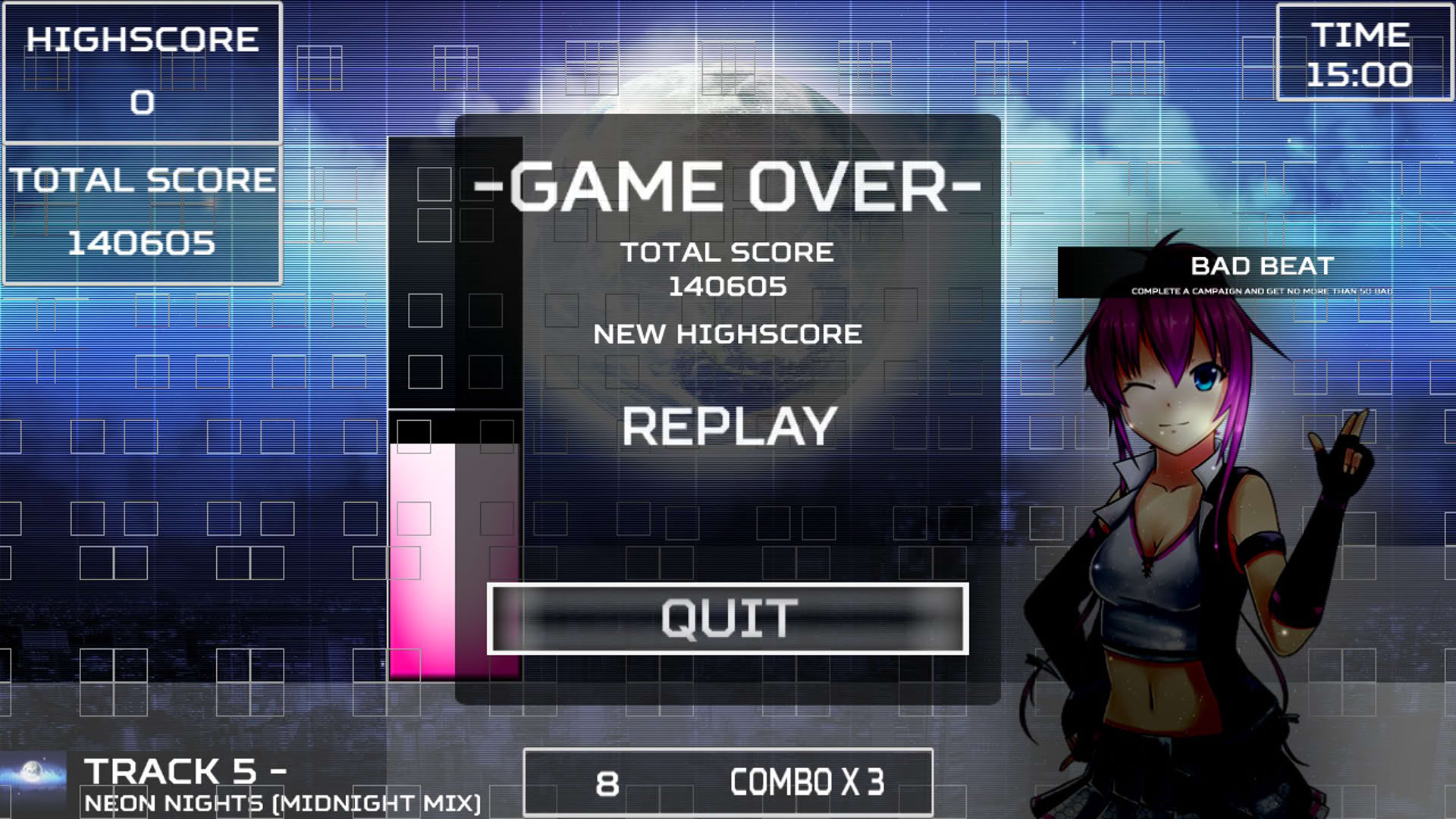 Screenshot for Akihabara: Feel the Rhythm Remixed