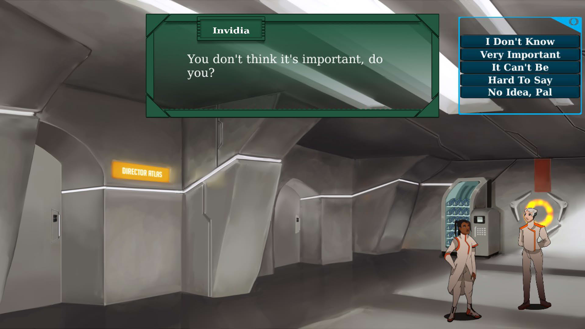 Screenshot for A2Be: A Science Fiction Narrative
