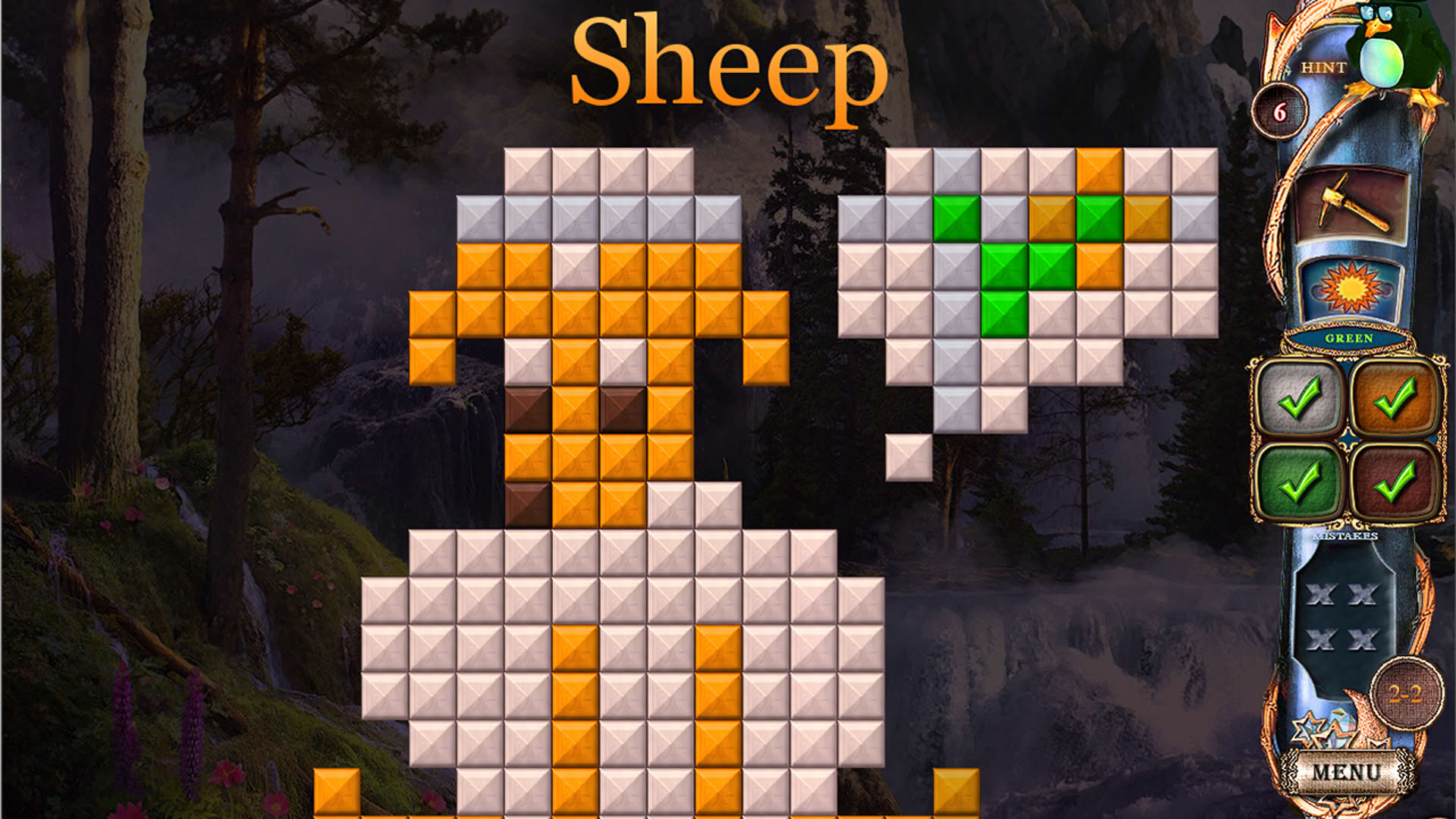 Screenshot for Fantasy Mosaics 15: Ancient Land