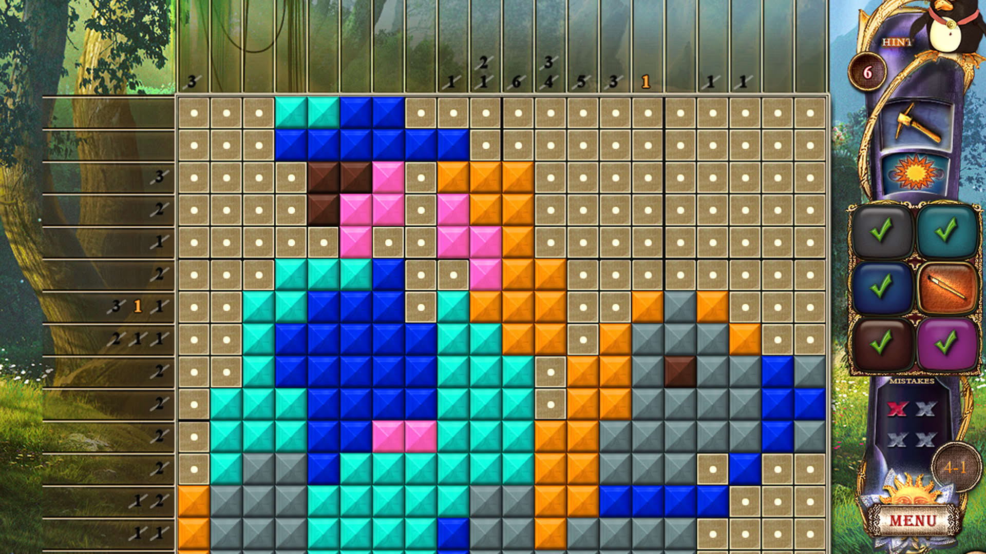 Screenshot for Fantasy Mosaics 17: New Palette