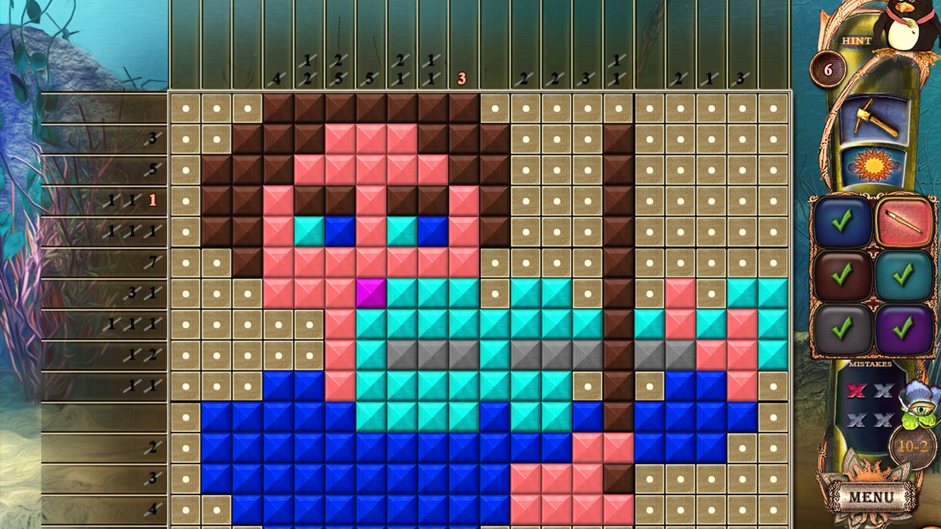 Screenshot for Fantasy Mosaics 18: Explore New Colors