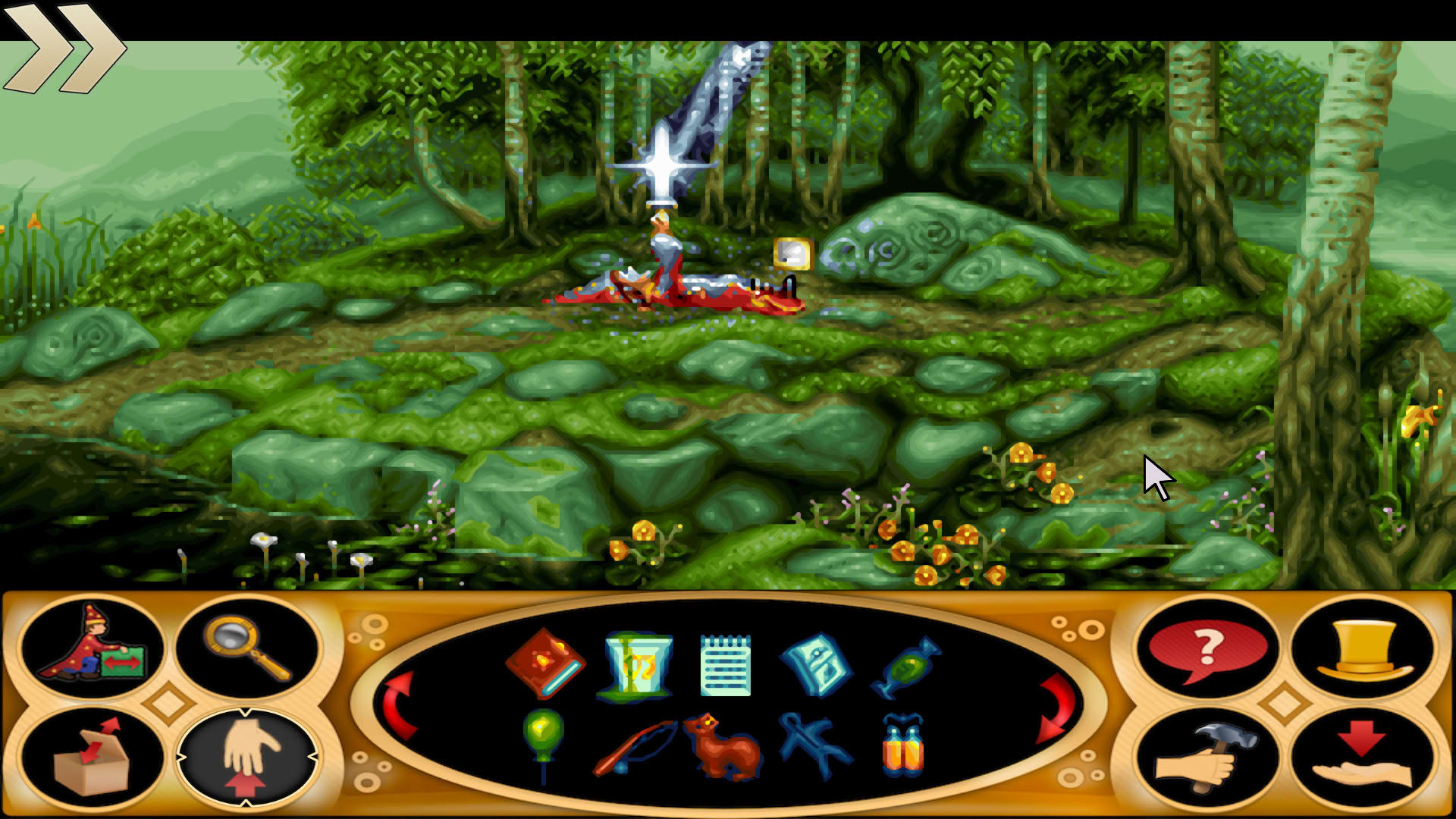 Screenshot for Simon the Sorcerer II: The Lion, the Wizard and the Wardrobe
