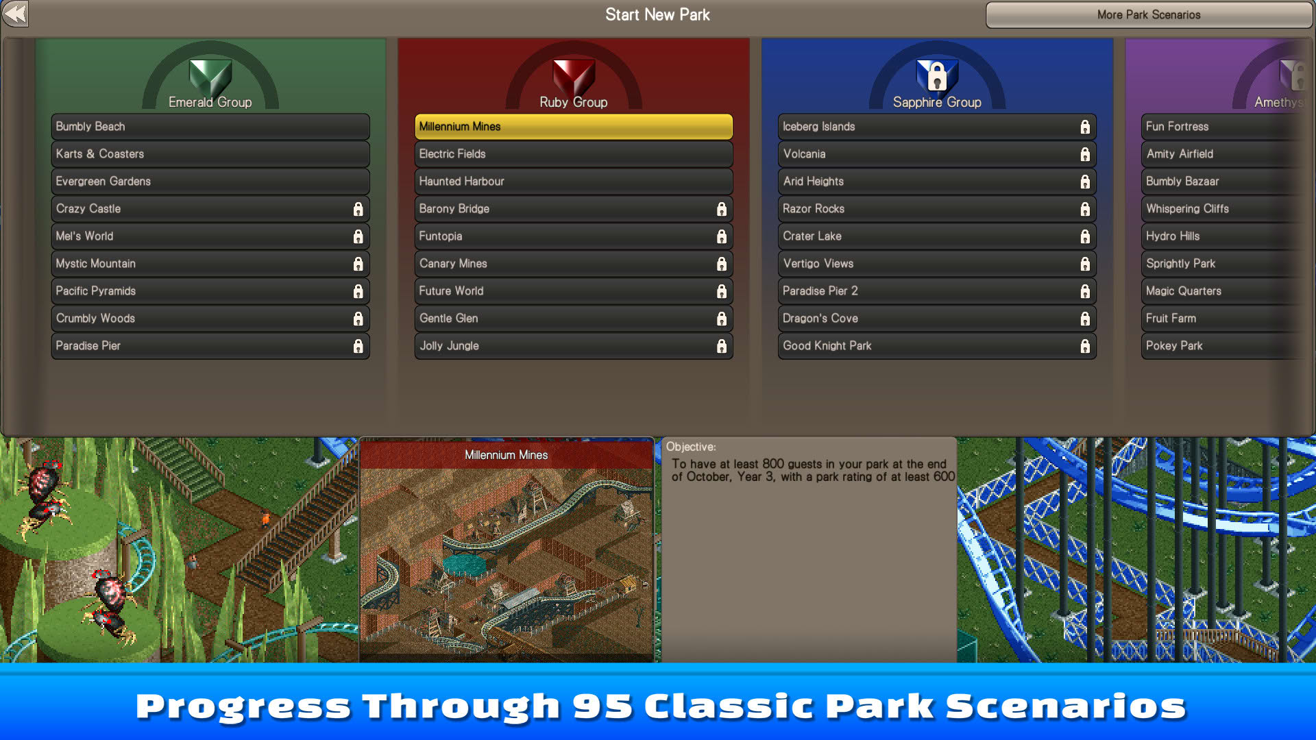 Screenshot for RollerCoaster Tycoon Classic