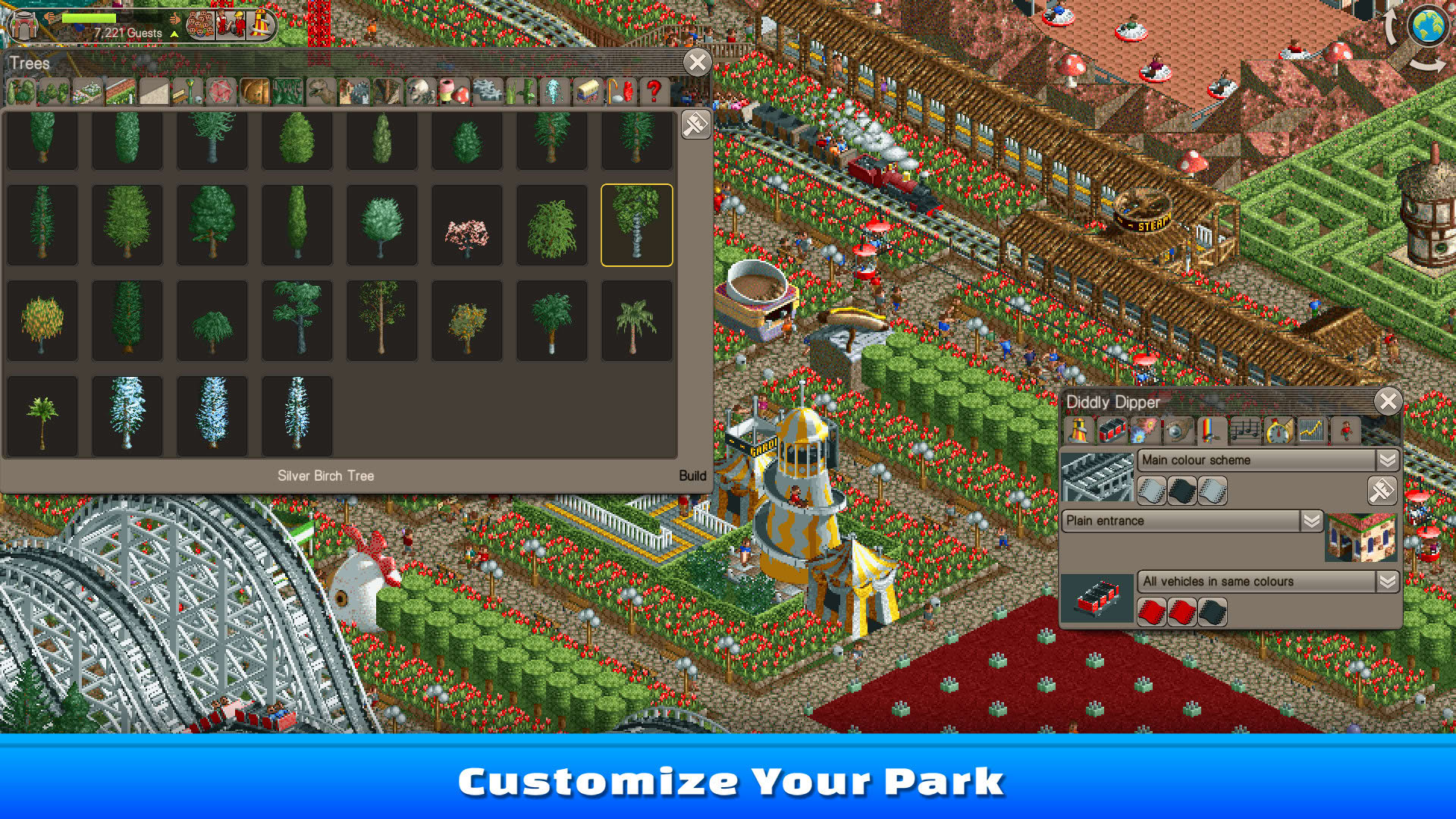 Screenshot for RollerCoaster Tycoon Classic