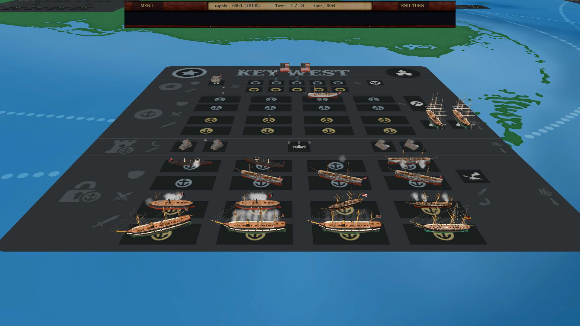 Screenshot for Clad in Iron: Gulf of Mexico 1864