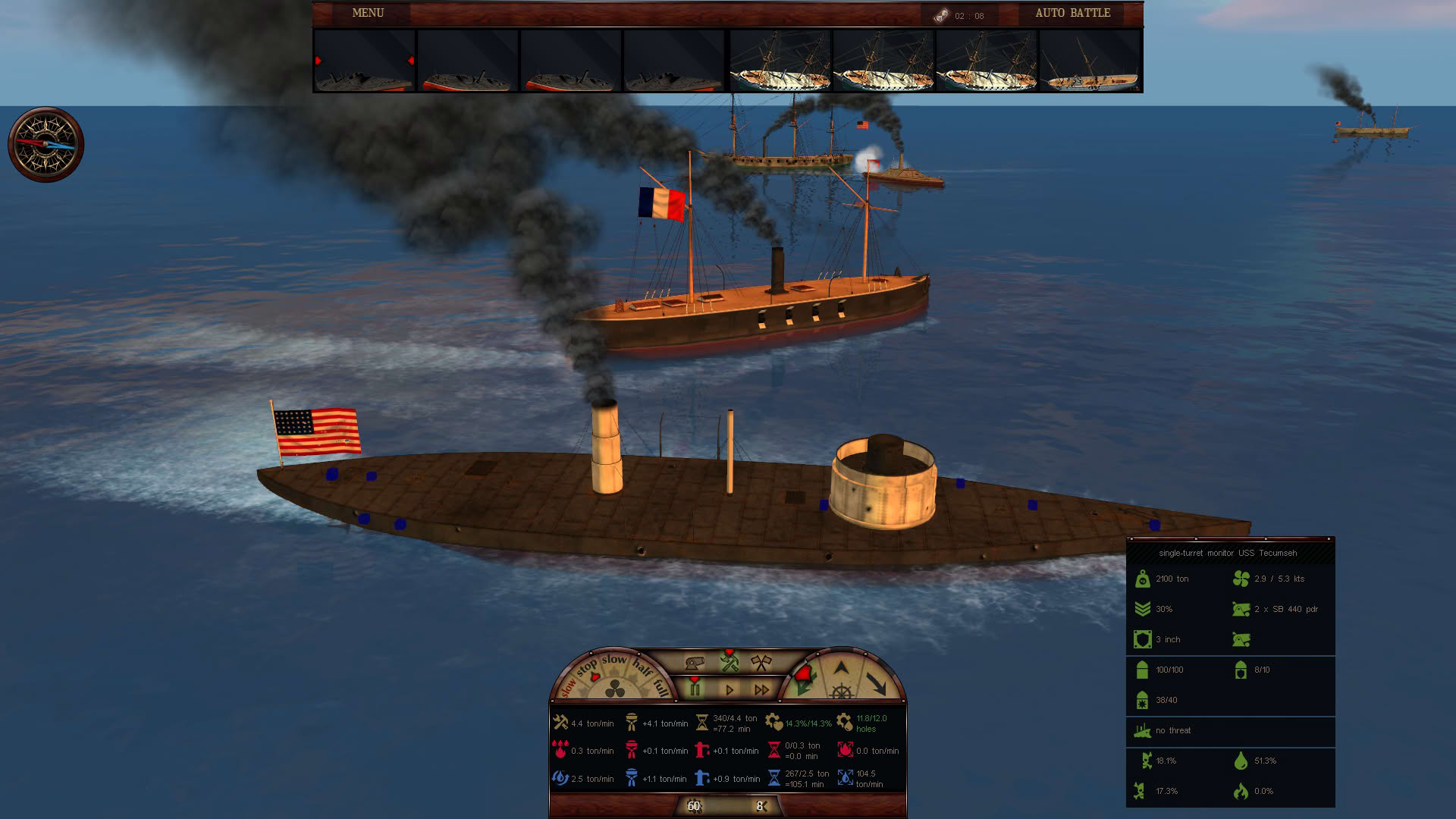 Screenshot for Clad in Iron: Gulf of Mexico 1864