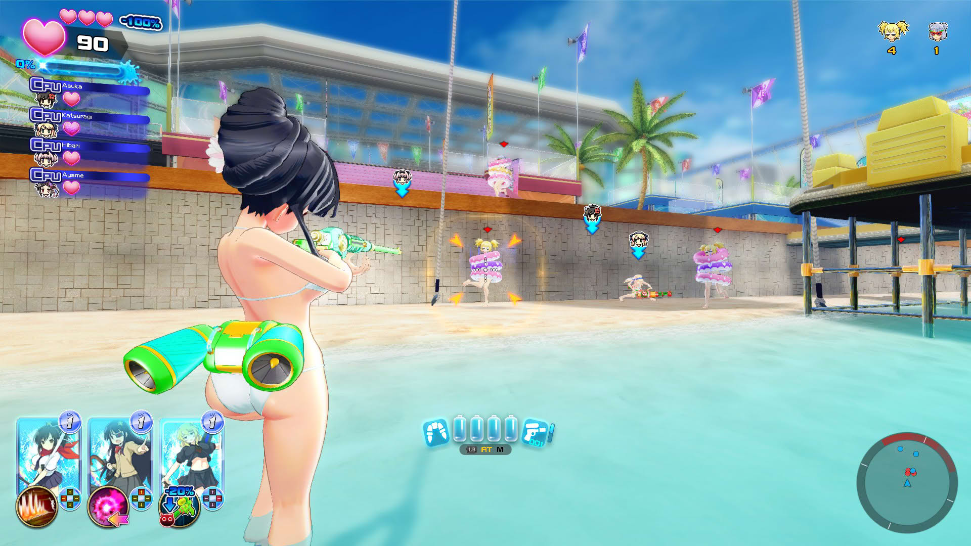 Screenshot for Senran Kagura: Peach Beach Splash