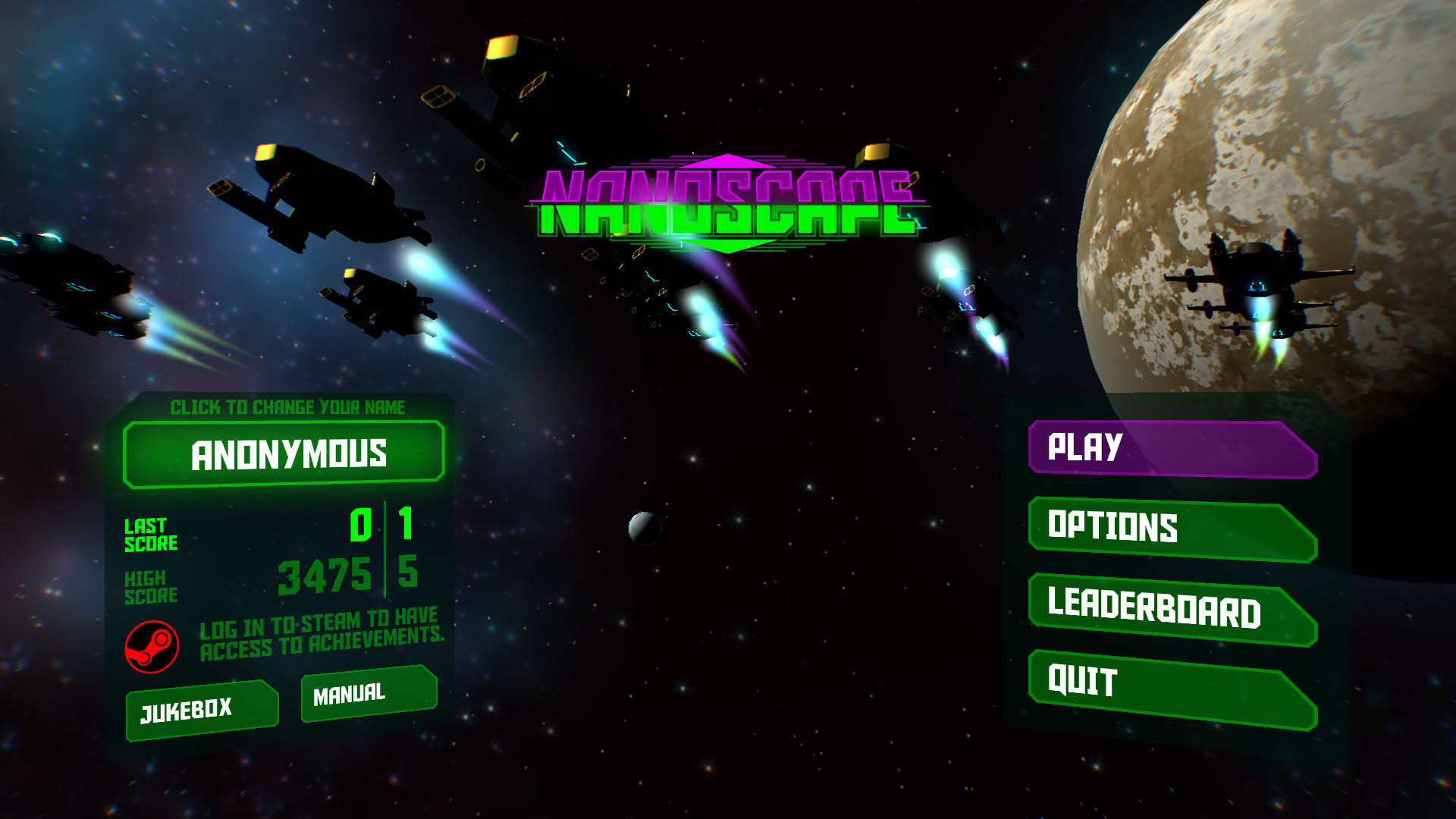 Screenshot for Nanoscape