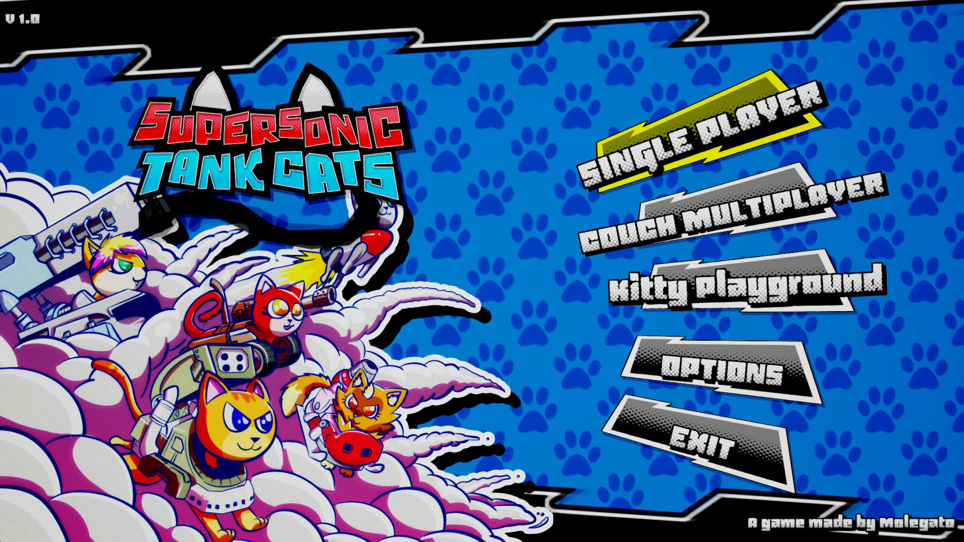 Screenshot for Supersonic Tank Cats