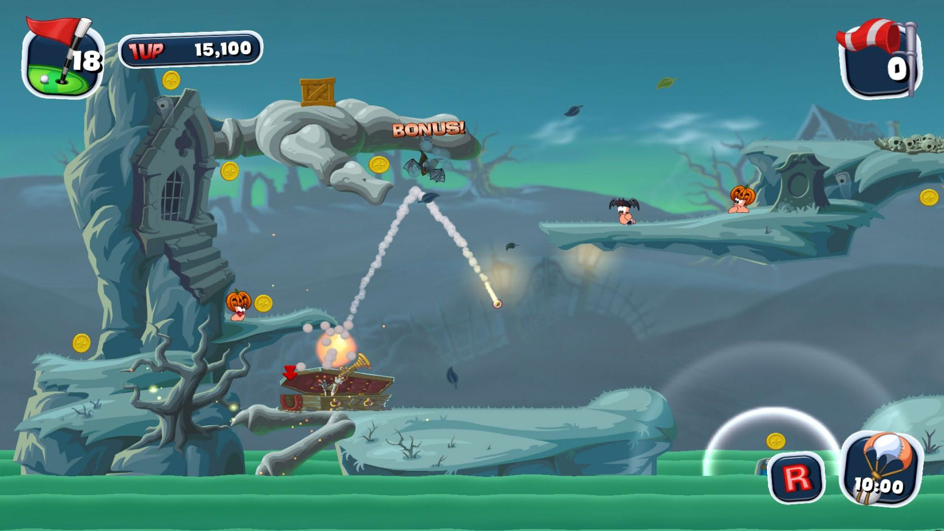 Screenshot for Worms Crazy Golf